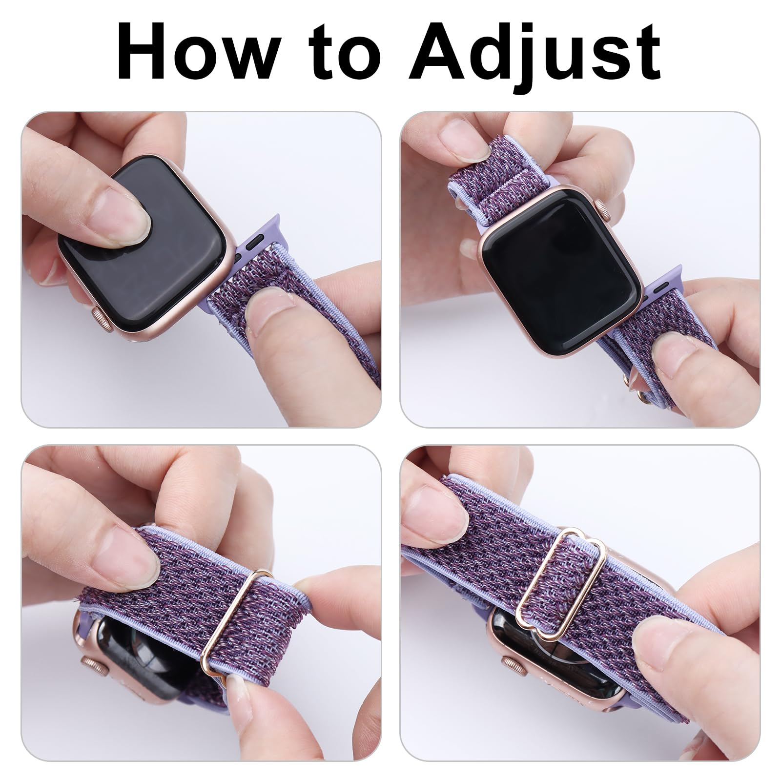 Dmigadiglo 24 Pack Stretchy Nylon Band Compatible With Apple Watch Band 38Mm 40Mm 41Mm 42Mm 44Mm 45Mm 46Mm Women Men, Adjustable