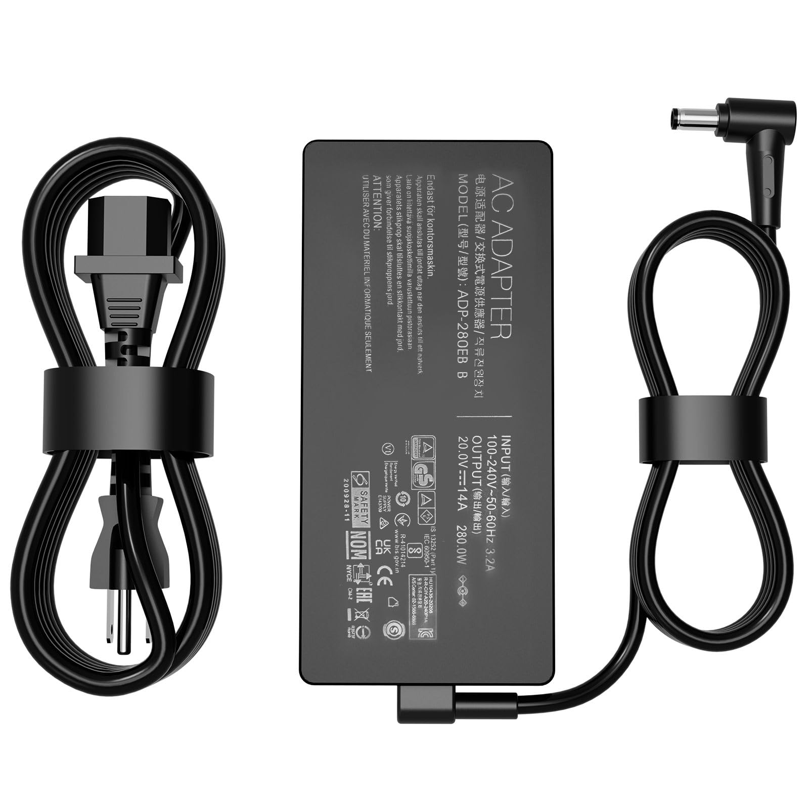 280W 14A 20V Adp 280Eb B Ac Charger For Asus Rog Strix G15 G17 G513R G513Q G713R G713Q Scar 15 17 G532L G533Z G732L G733Z Hero S