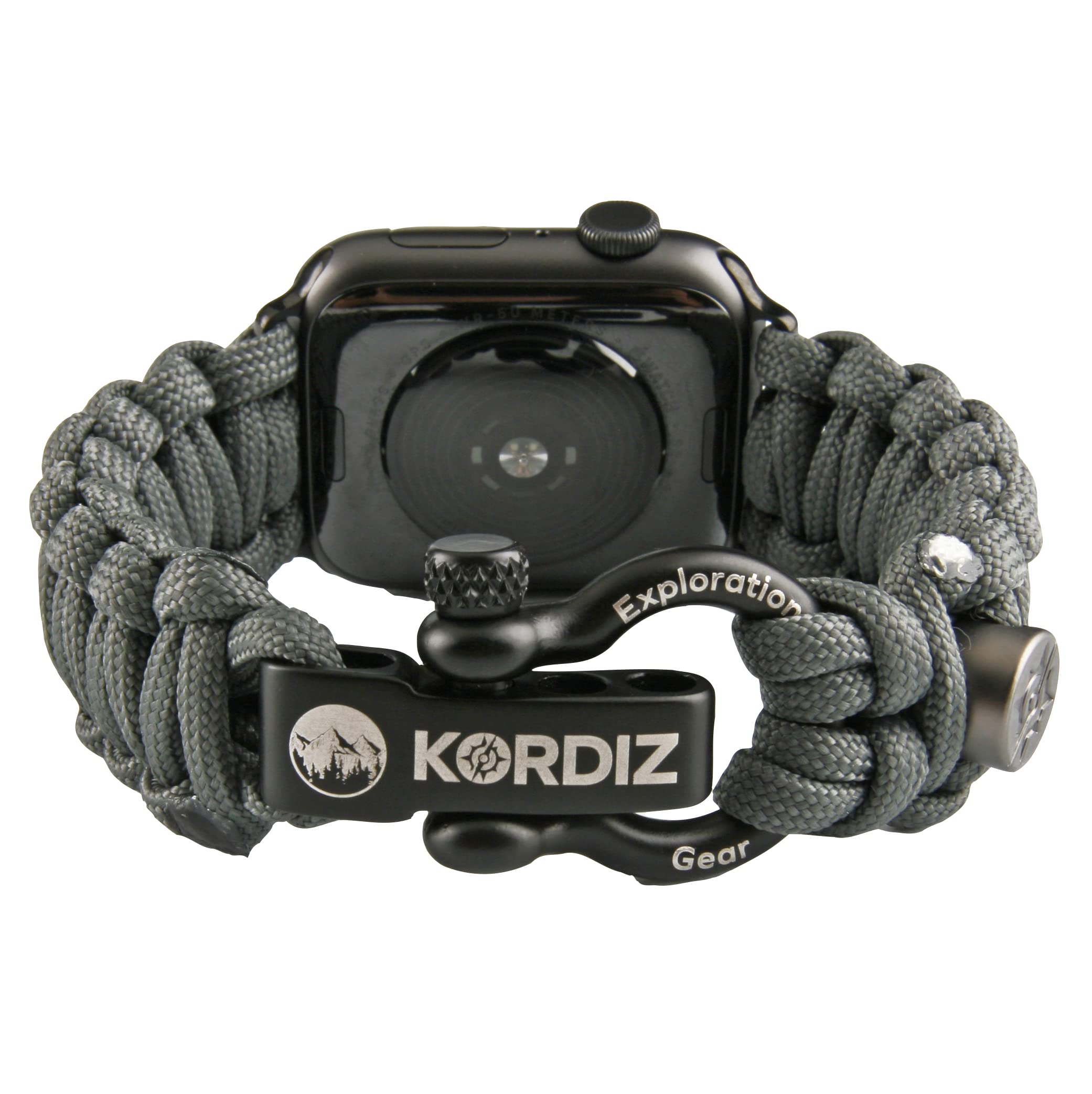 KORDIZ Survivor - Paracord Apple Watch Band Compatible with Apple Watch Series 8/7/6/5/4/3/2/1/SE & Ultra - 42mm 44mm 45mm 49mm 