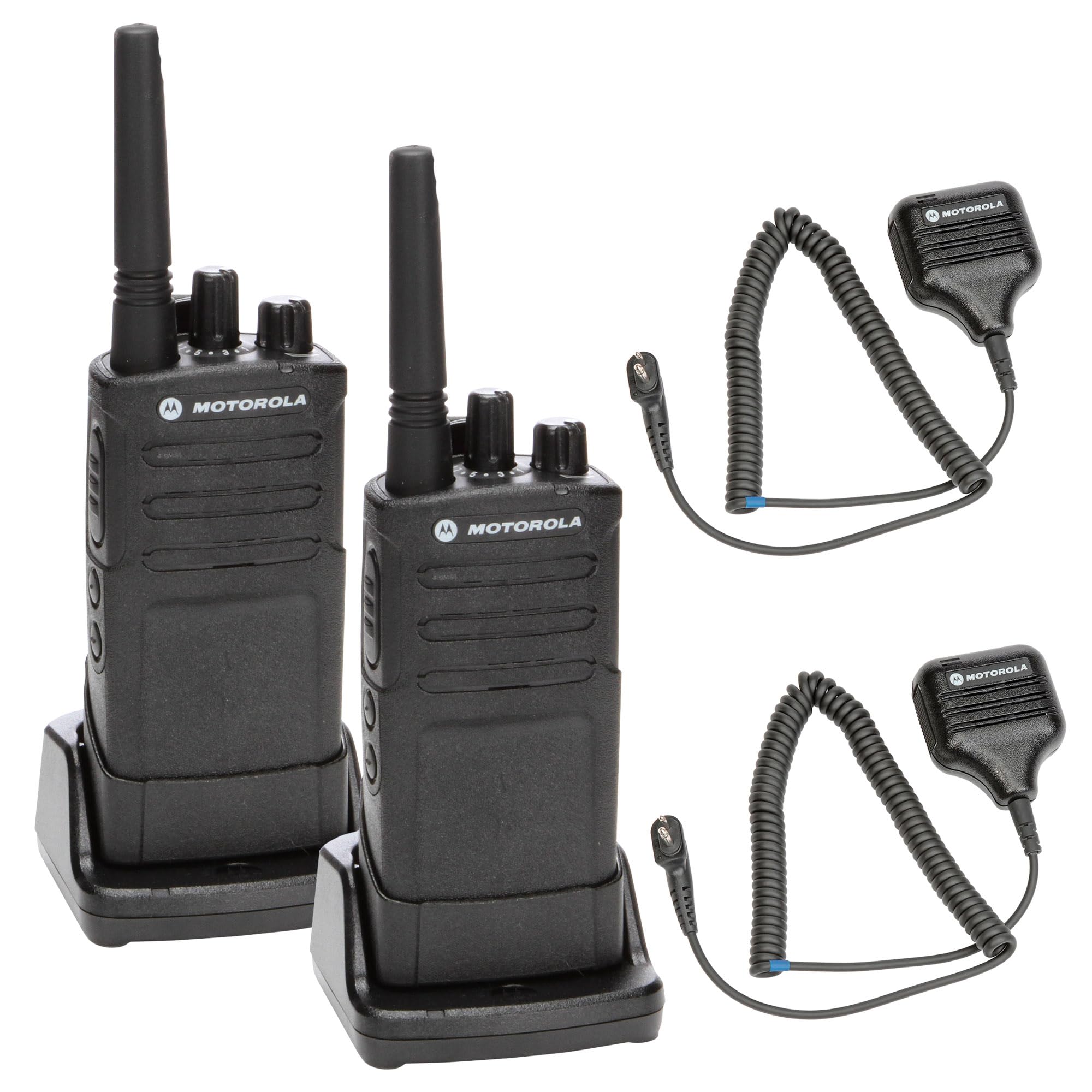 Motorola RMU2080 OnSite Rugged TwoWay Business Radio (RMU2080) + HKLN4606 Remote Speaker Mic (2Pack)