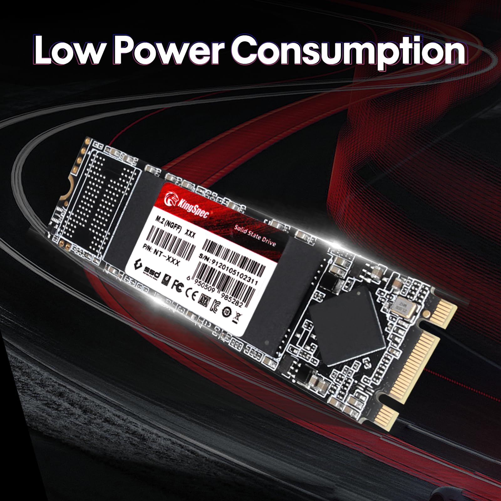 Kingspec M.2 Sata Ssd, 1Tb 2280 Sata Iii 6Gbps Internal M.2 Ssd, Ultra-Slim Ngff State Drive For Desktop/Laptop/Notebook