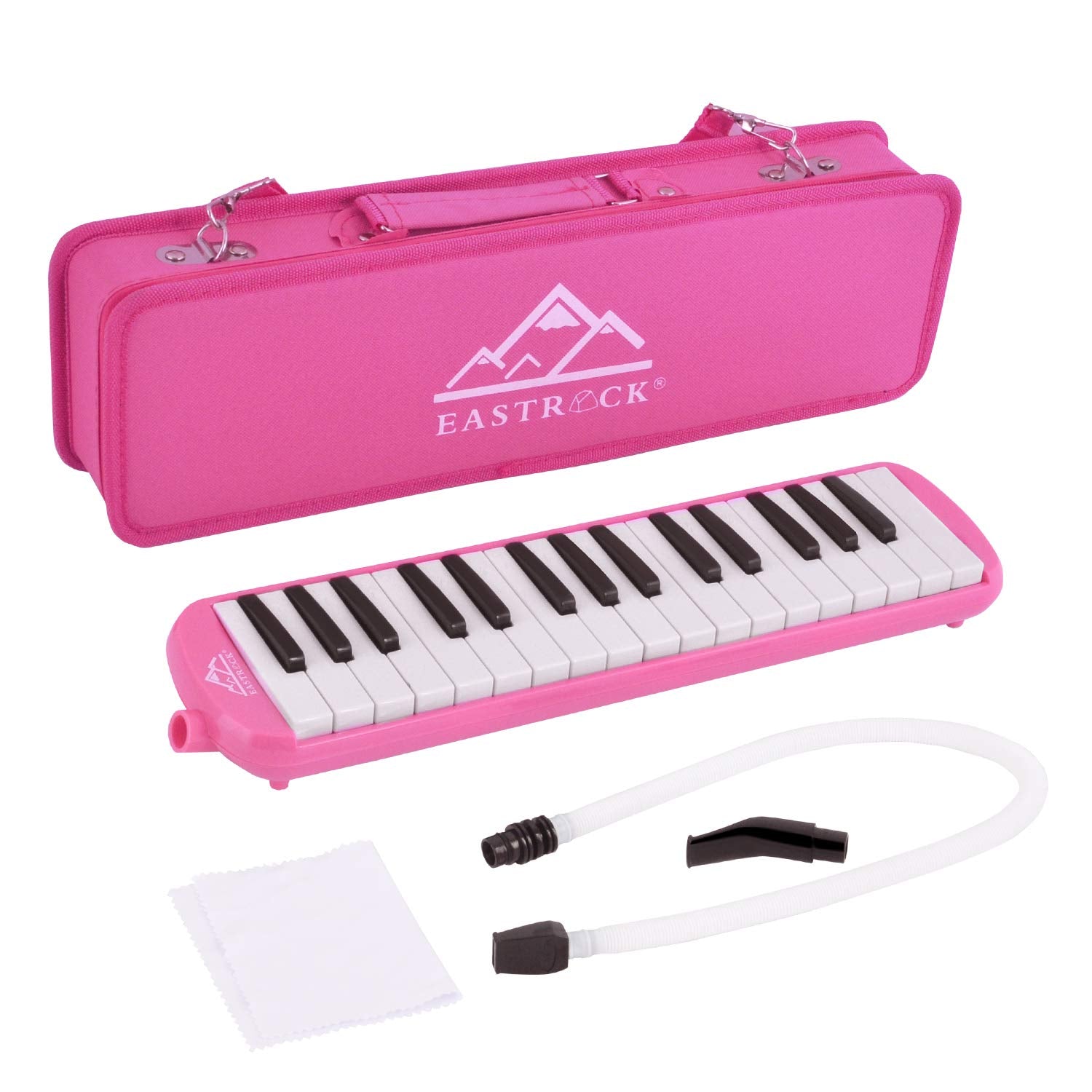 Eastrock 32 Key Melodica Instrument Keyboard Soprano Piano Style With Mouthpiece Tube Sets And Carrying Bag For Kids Beginners A