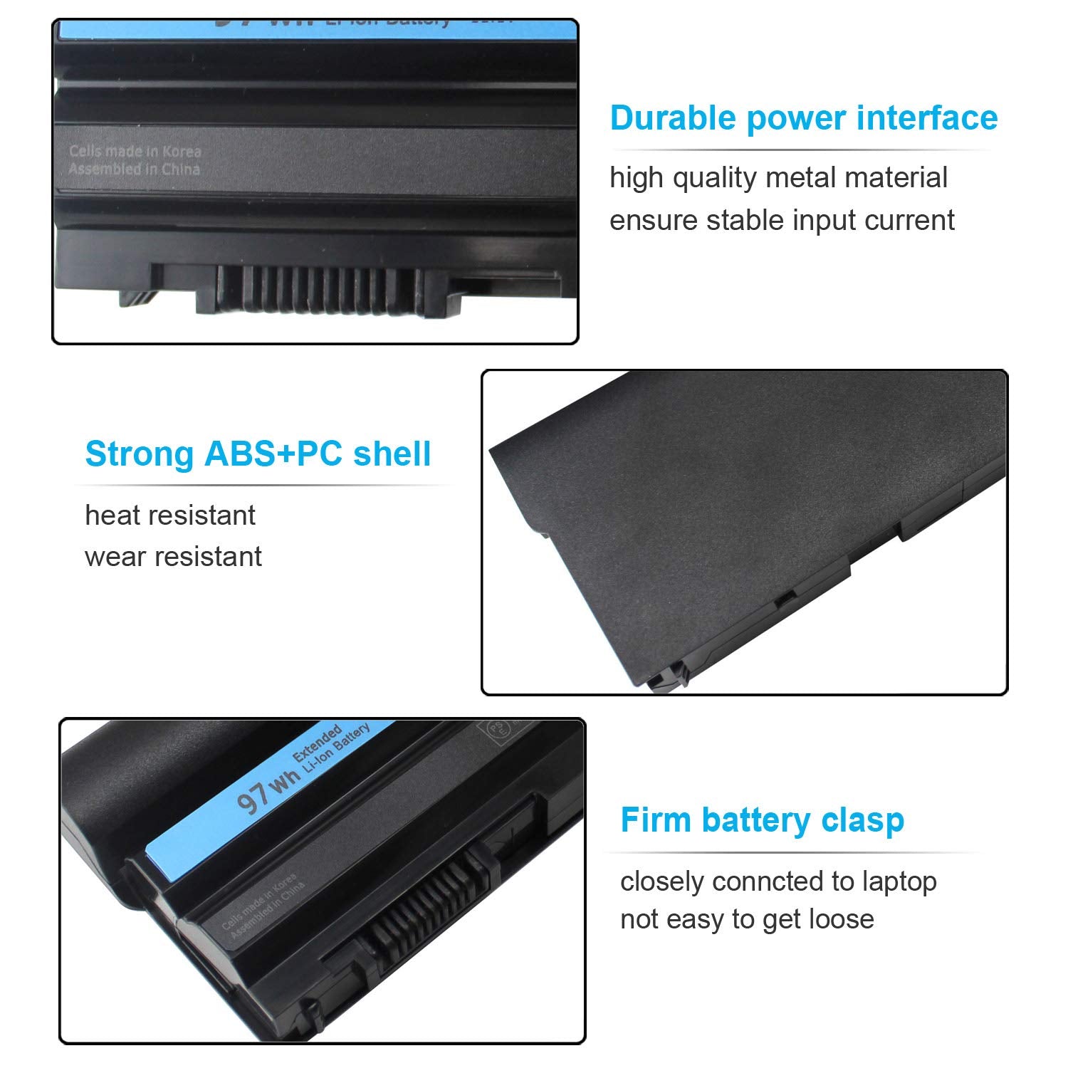 9 Cell 97Wh M5Y0X T54Fj Laptop Battery Compatible With Dell Latitude E6420 E6430 E6520 E6530 E6440 E5420 E5520 E5530 E5430 8858X