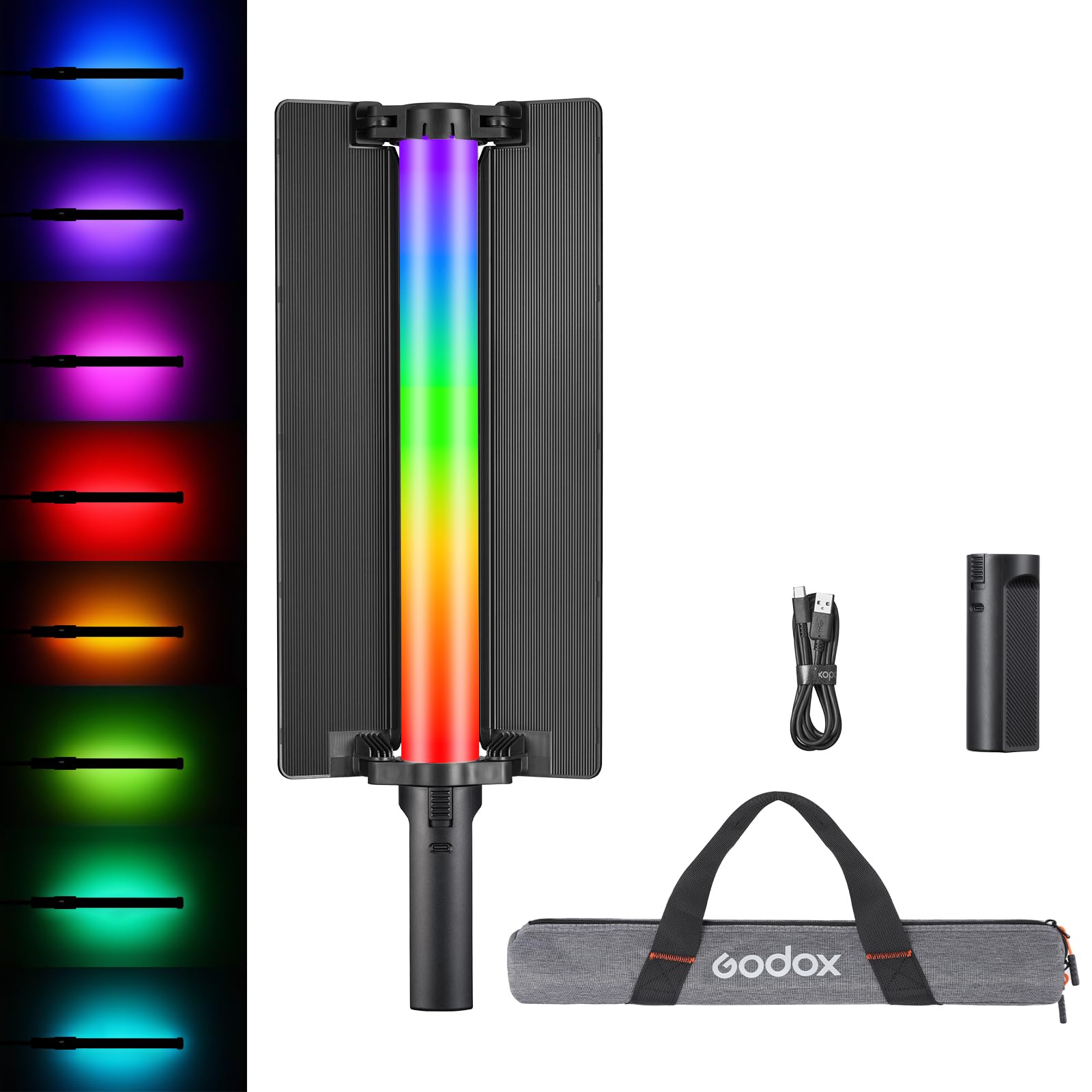 Godox Lc500R Mini Rgb Led Light Stick (Black, 18'')   Portable And Versatile Lighting For Photo & Video Enthusiasts