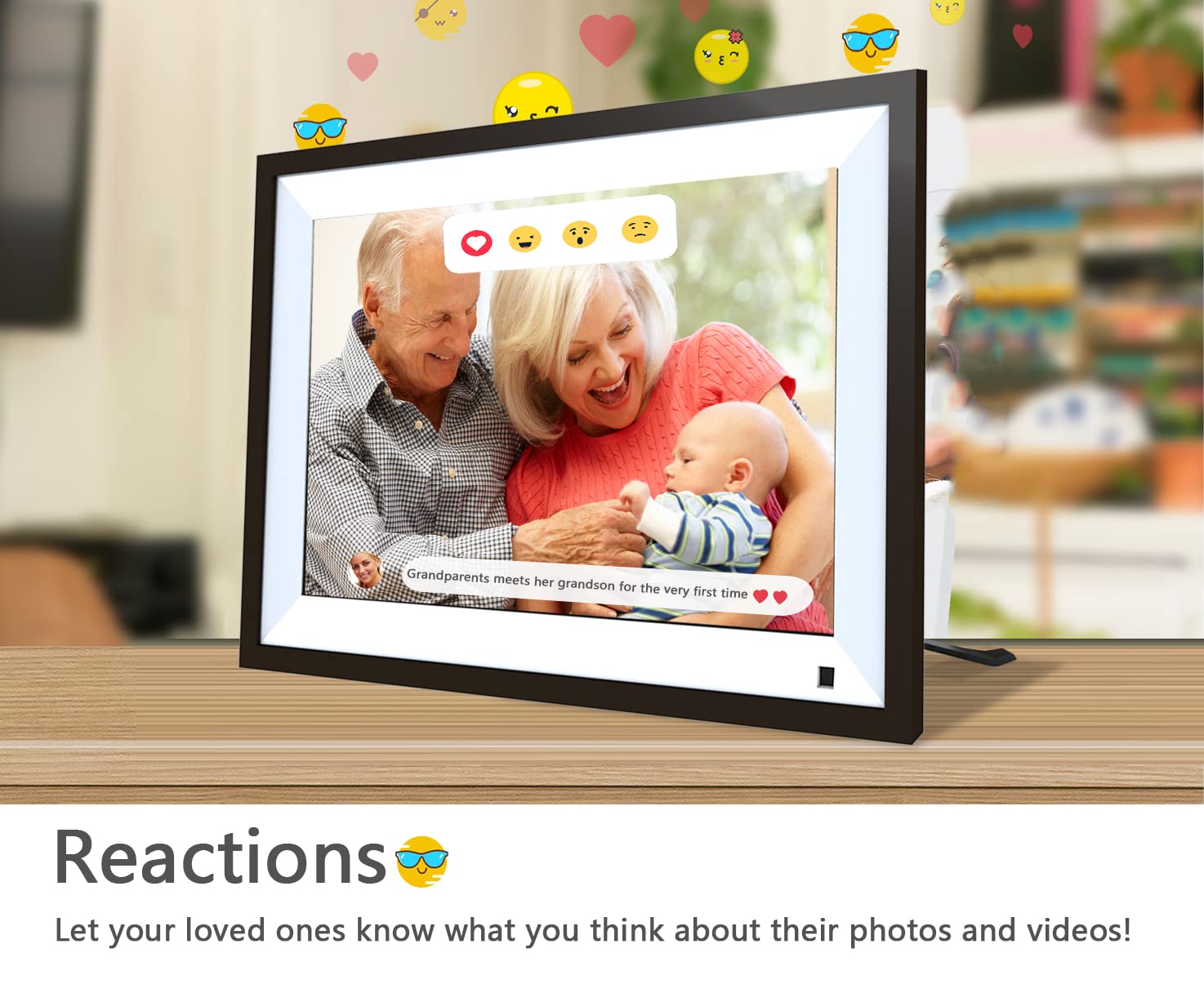 Digital Picture Frame 10.1 Inch Large Digital Photo Frame With Ips Full Hd Touchscreen, 32Gb Wifi Smart Frame Share Photos And V