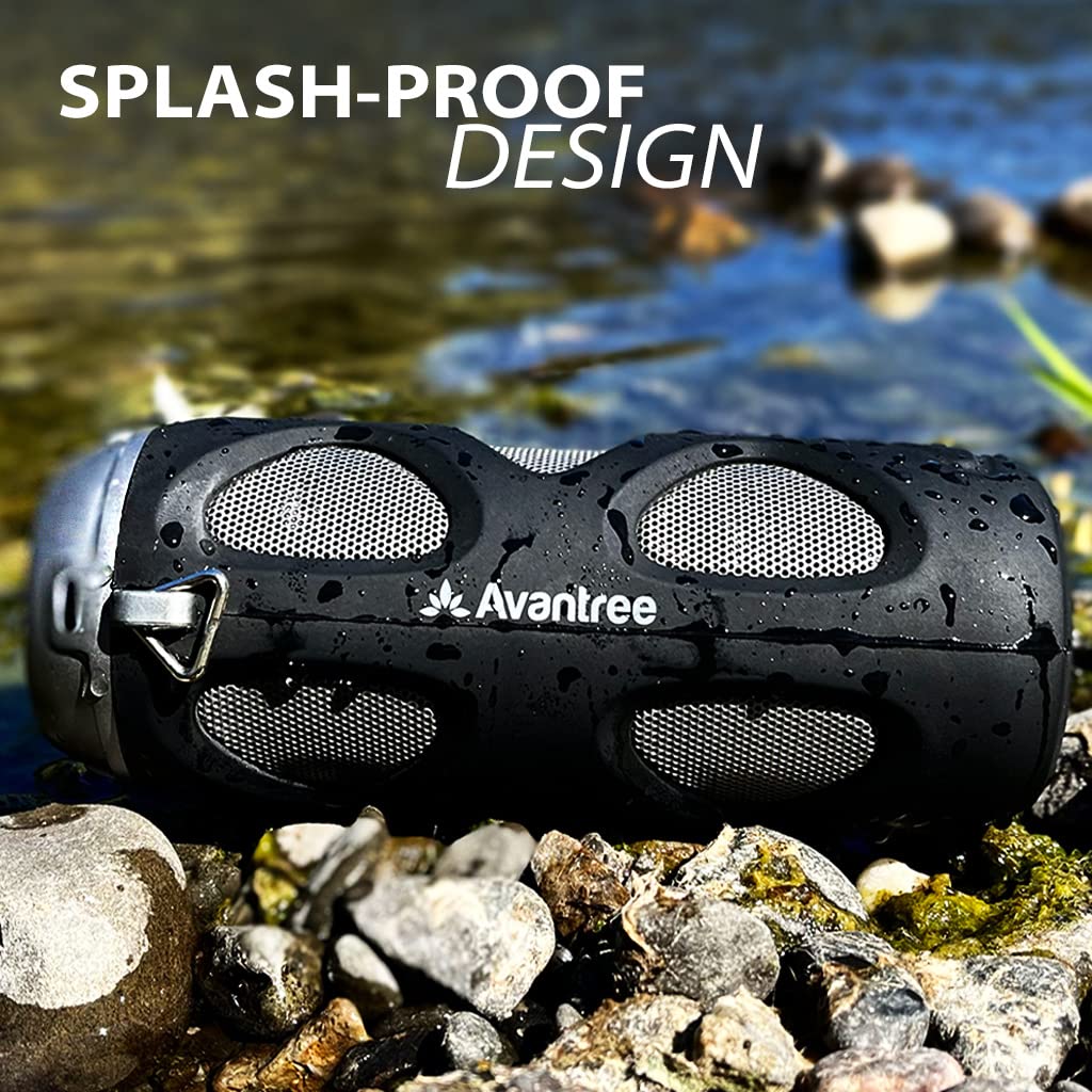 Avantree Cyclone   Portable Bluetooth Bike Speaker With Bicycle Mount, Sd Card Slot, 10W Bass Enhanced Audio, And Splashproof/Sh