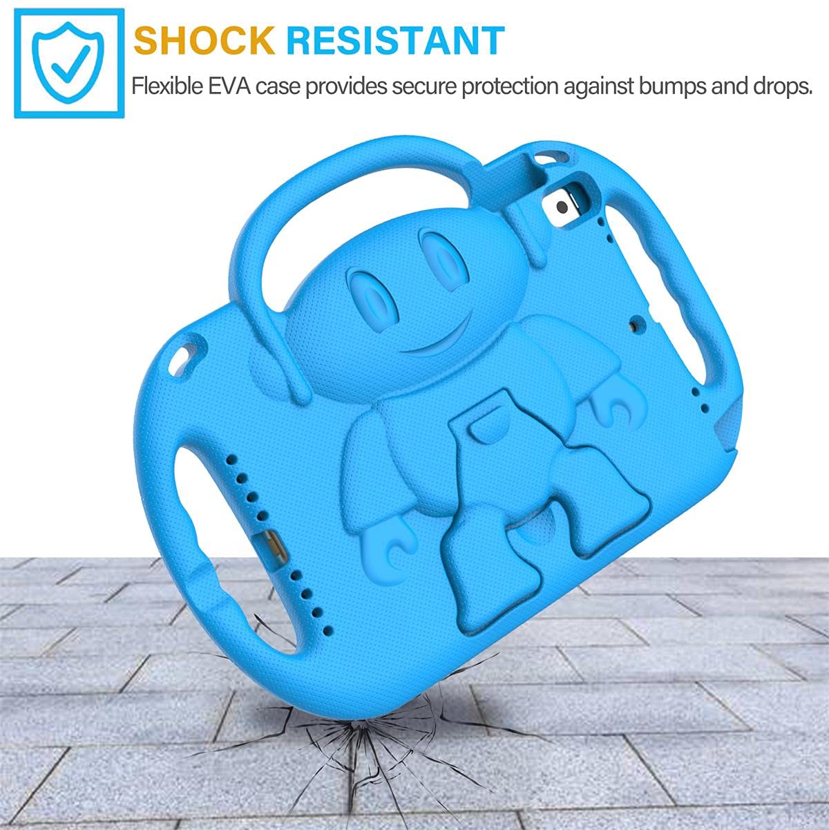 Suplik Kids Case For Ipad 9Th/8Th/7Th Generation, Ipad 10.2'' 2021/2020/2019 Kid Proof Case With Shoulder Strap Handle Stand For