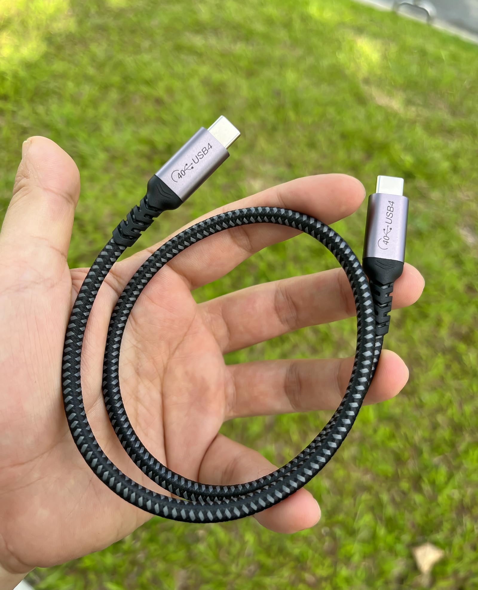 Sumpk 1.5Ft Usb 4 Cable 2 Packs 40Gbps Usb 4 Cable With 240W Fast Charging And 8K Video Display Compatible With Thunderbolt 4, T
