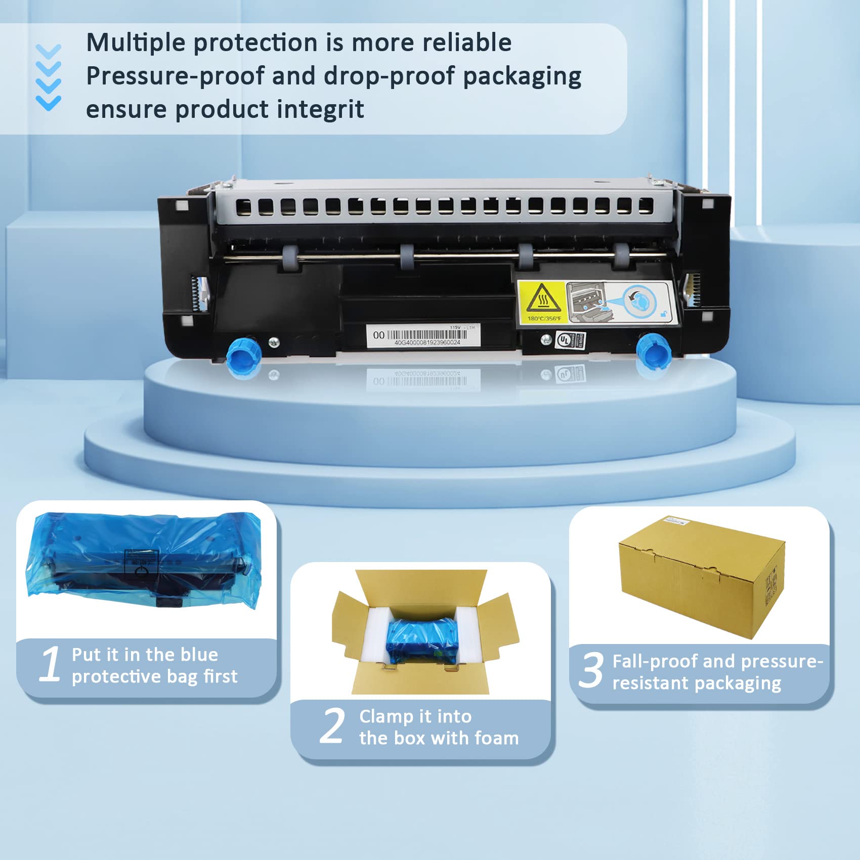 40X7743 Fuser Unit Compatible With Lexmark Ms810 / Ms811 / Ms812 / Mx710 / Mx711 / Mx810 / Mx811 / Mx812 Laser Printers (110V)