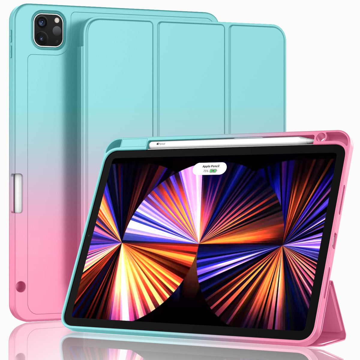 Zryxal Ipad Pro 11 Inch Case 2022/2021/2020, Portable Electronic Device Cover With Pencil Holder, Smart Case For Touch Id & Auto