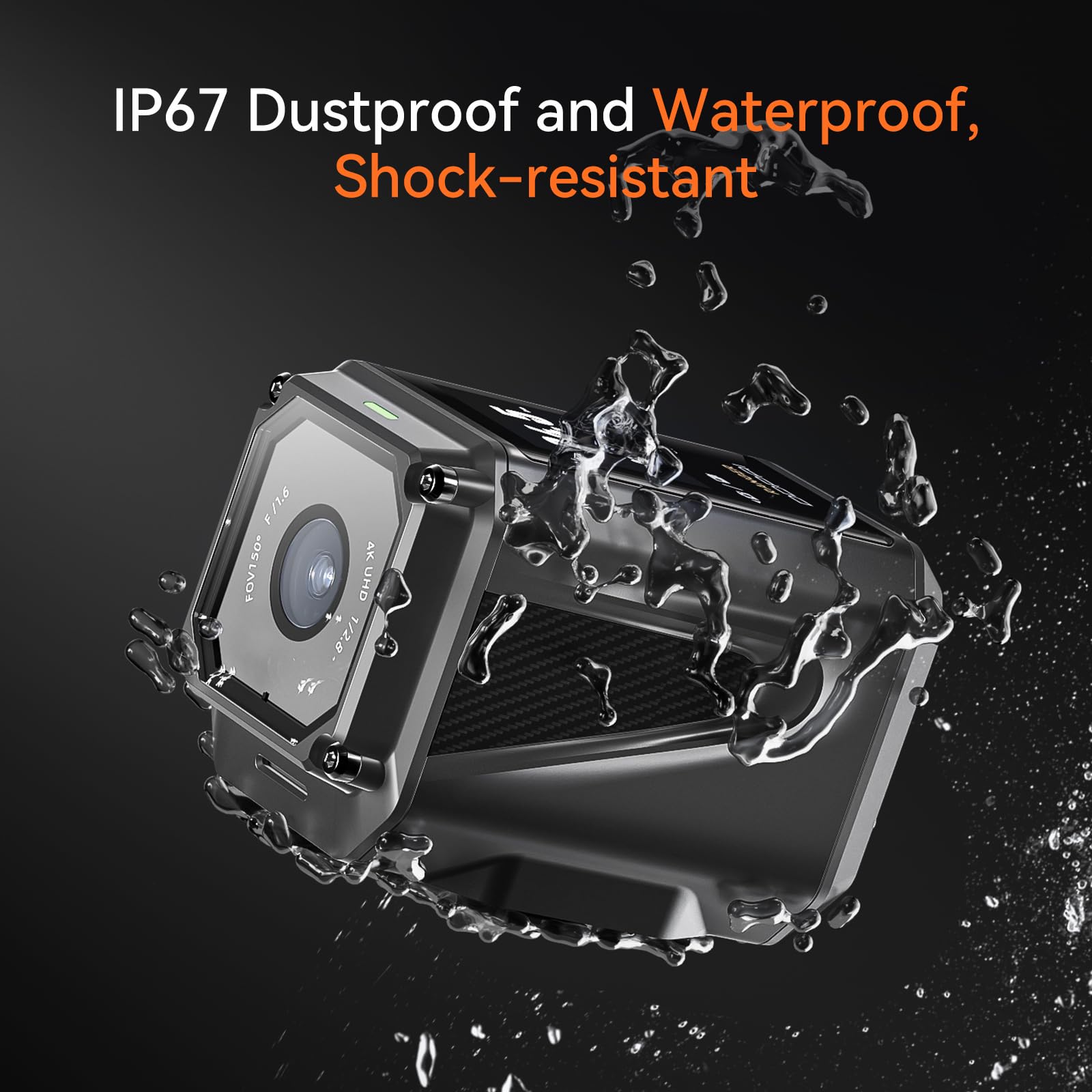 Ddpai Ranger 4K Action Camera Anti-Shake, Ip67 Waterproof, Night Vision, Touchscreen, 64G Emmc, 5G Wifi, Gps, And Data Recording