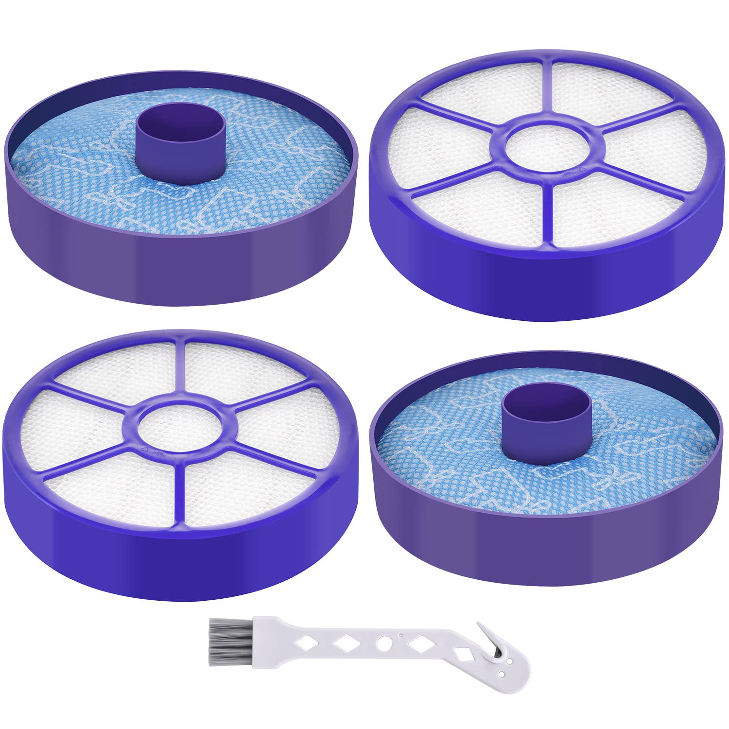 Anicell 2 Pack Pre Motor Filter & Post Motor Exhaust Hepa Filter Replacement For Dyson Dc33 Multi Floor, Dc33 Total Clean, And D