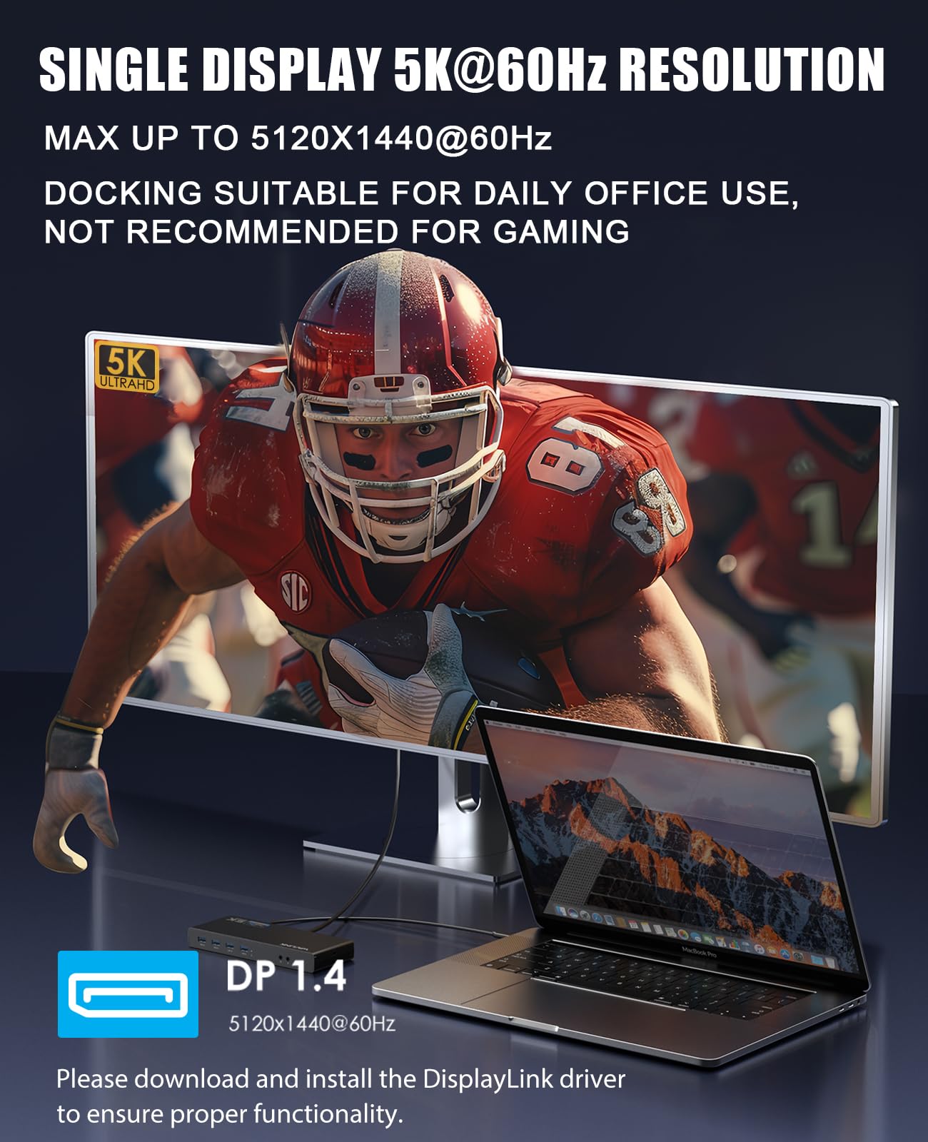 Wavlink Usb 3.0 And Usb C Dual 4K Display Universal Laptop Docking Station With Displayport And Hdmi Docking Staion Dual Monitor