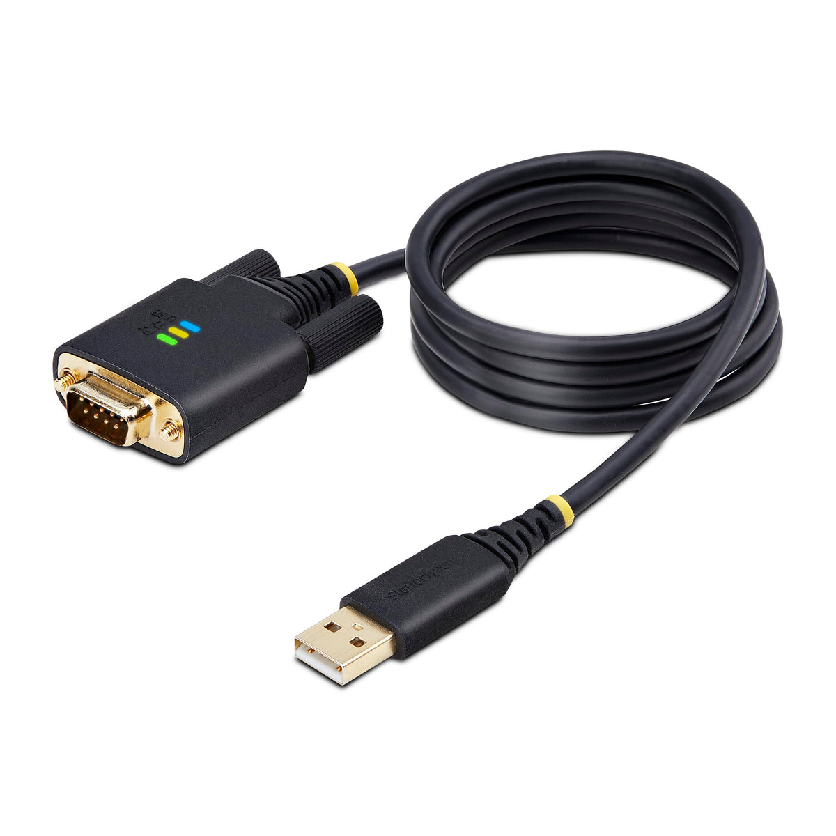 Startech.Com 3Ft (1M) Usb To Serial Adapter Cable, Com Retention, Ftdi, Usb A To Db9 Rs232, Interchangeable Db9 Screws/Nuts