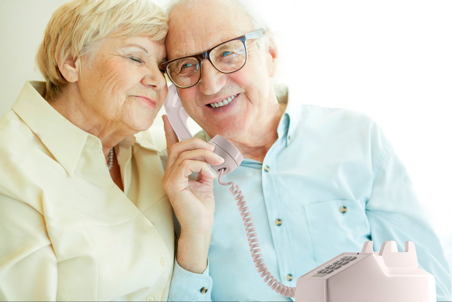 Home Intuition Classic Corded Phone For Hearing Impaired Telephone For Seniors With Extra Loud Ringer (Ash)