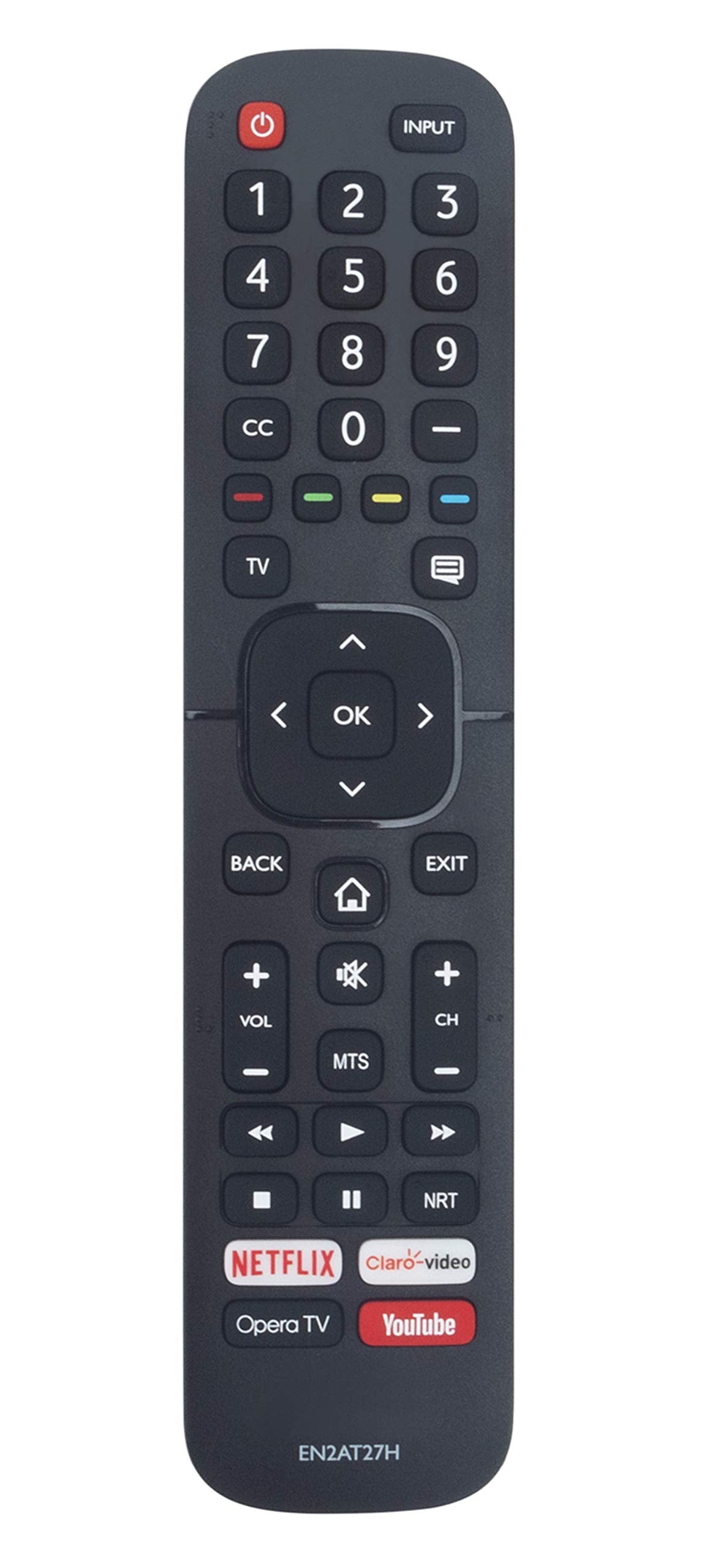 EN2AT27H Replaced Remote fit for Hisense VIDAA Smart TV 40H5F 32H5F1 32H5E 32H5E1 32H5508 32H5020E 32H5030E 32H5040E 32H5050E 32H5070E 32H5080E H5 Series