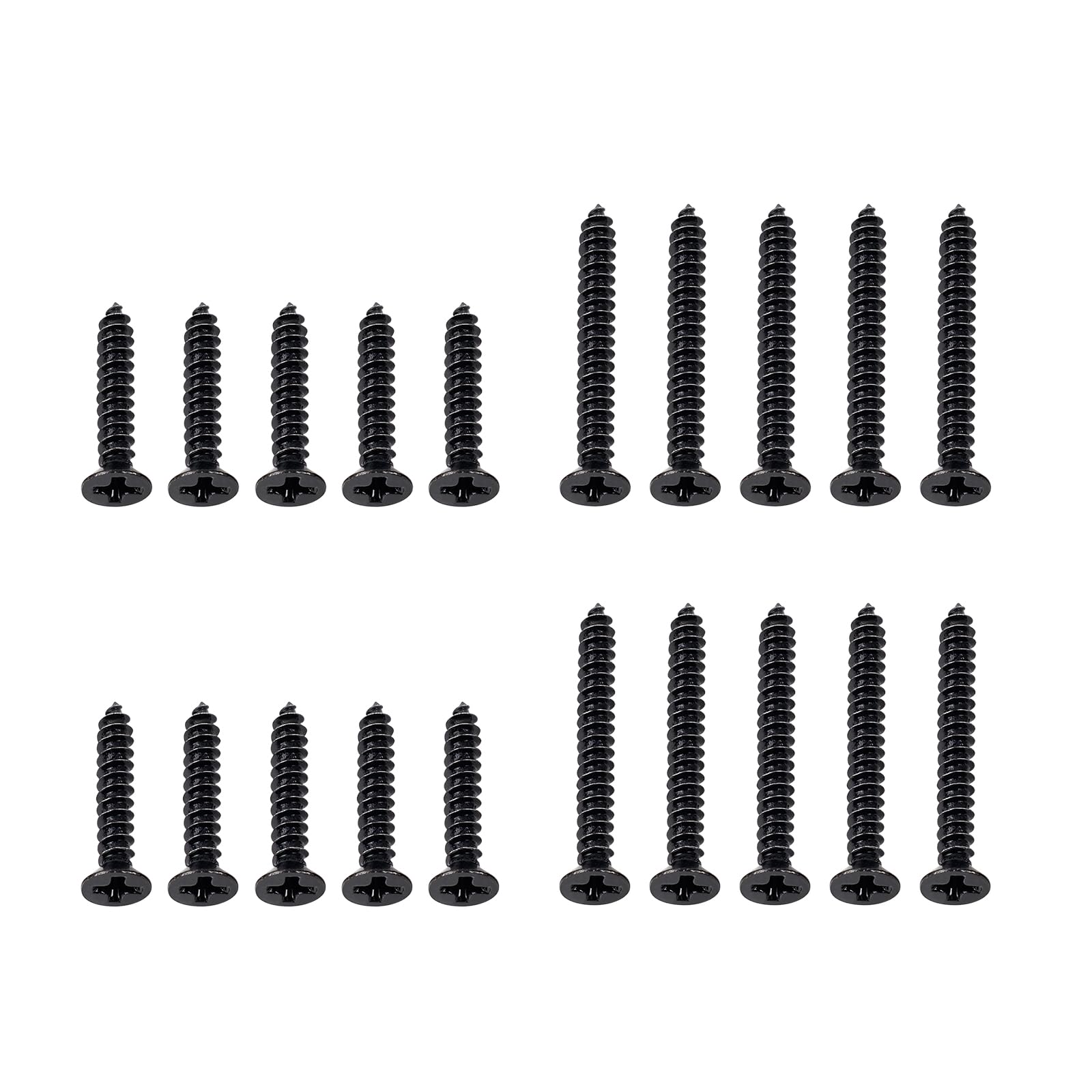 Banworks Imperial Guitar Humbucker Pickup Frame Mounting Screws Set Flat Head Countersunk Pickup Ring Mounting Screws Kit for Gi