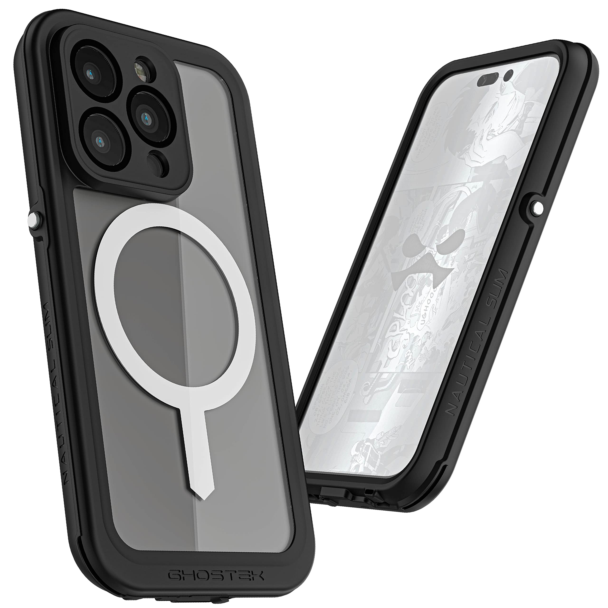 Ghostek Nautical Slim Iphone 14 Pro Case Shockproof Waterproof With Magsafe And Screen Protector Wireless Charging Compatible Ru