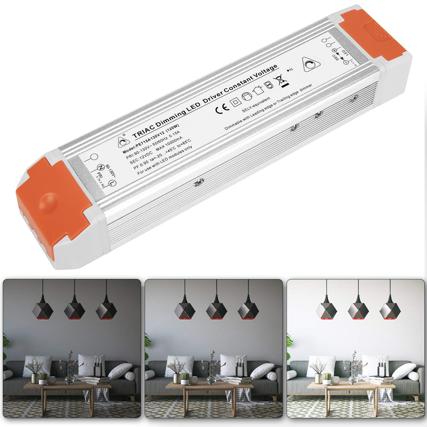 120 Watts 10A Dimmable Driver Dimming Led Power Supply 110V To 12V Dc Led Transformer Dimmable