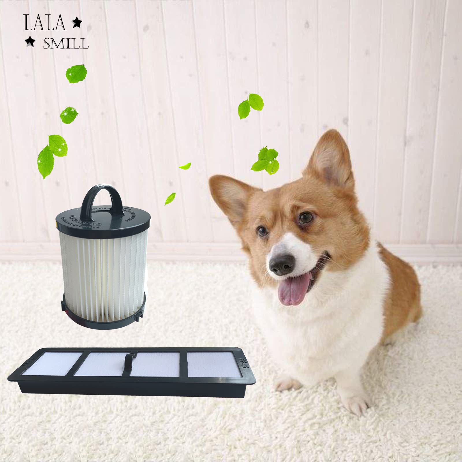 Lala Smill Replacement Upright Vacuum Hepa Filter Ef 6 And Dcf 21 Dust Cup Filter For Eureka Airspeed As1000, As1001, As1004A, A