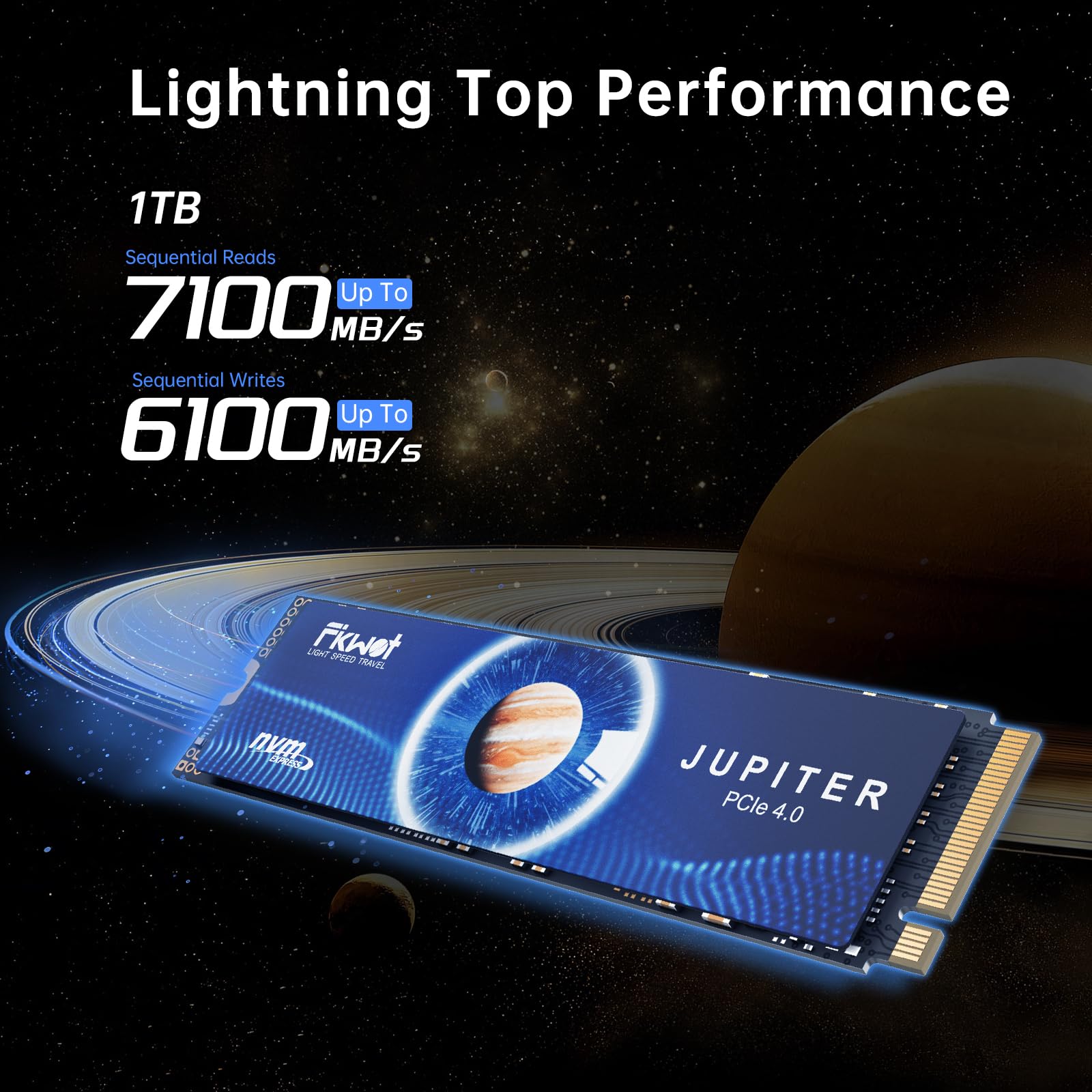 Fikwot Fx991 M.2 Ssd 1Tb Nvme Ssd M2 2280 Pcie Gen 4X4, Read Up To 7100Mb/S, Internal Solid State Drive For Ps5 Laptop Desktop 3