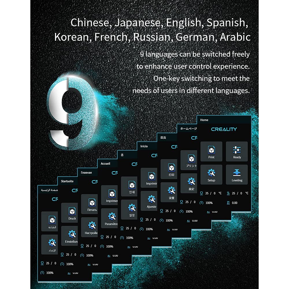 Upgrade Intelligent Ender-3 Touch Screen Kit Hd Full Color Screen Display Compatible With Ender 3 V2, Ender 3 Pro 3D Printer