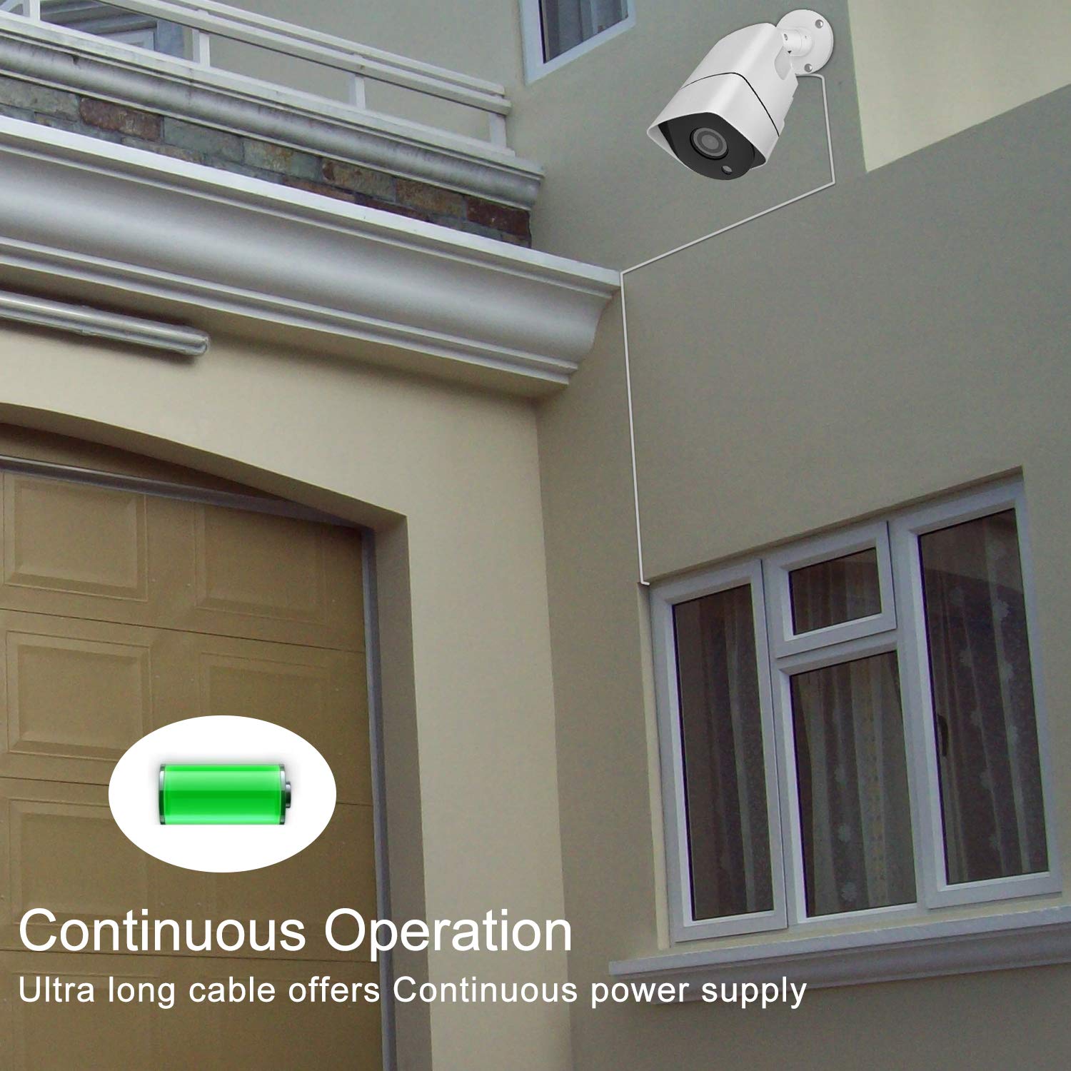 2 Pack Dc Power Extension Cable 10Ft 2.1Mm X 5.5Mm Compatible With 12V Dc Adapter Cord For Cctv Ip Camera, Led, Car, White