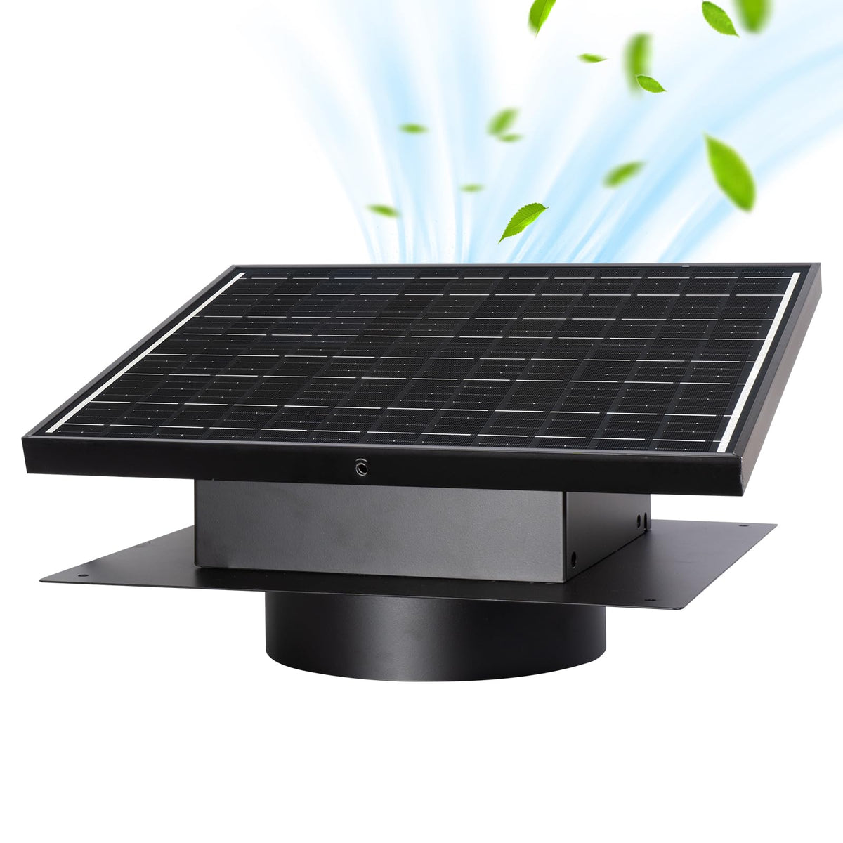 25W Solar Roof Vent Fan With 8 Inch Removable Roof Vents,Solar Attic Exhaust Fan For Ventilation System,Ideal Soalr Roof Fan For