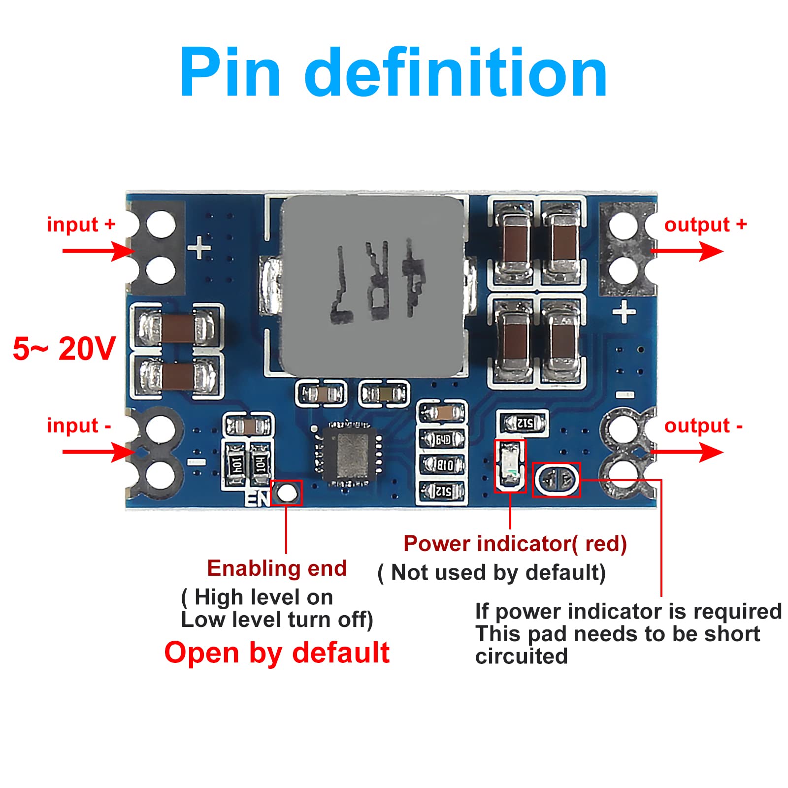 Alinan 5Pcs High Efficiency Output 3.3V 5A Mini560 Step Down Dc Dc Converter Voltage Regulator Buck Stabilized Power Supply Modu
