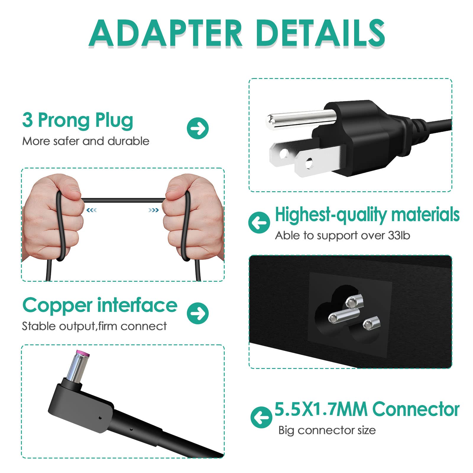 135W Ac Charger Fit For Original Acer Nitro 5 An515 57 An515 54 An515 55 An517 55 An515 53 An515 46 An515 43 An515 N18C3 N20C1 A