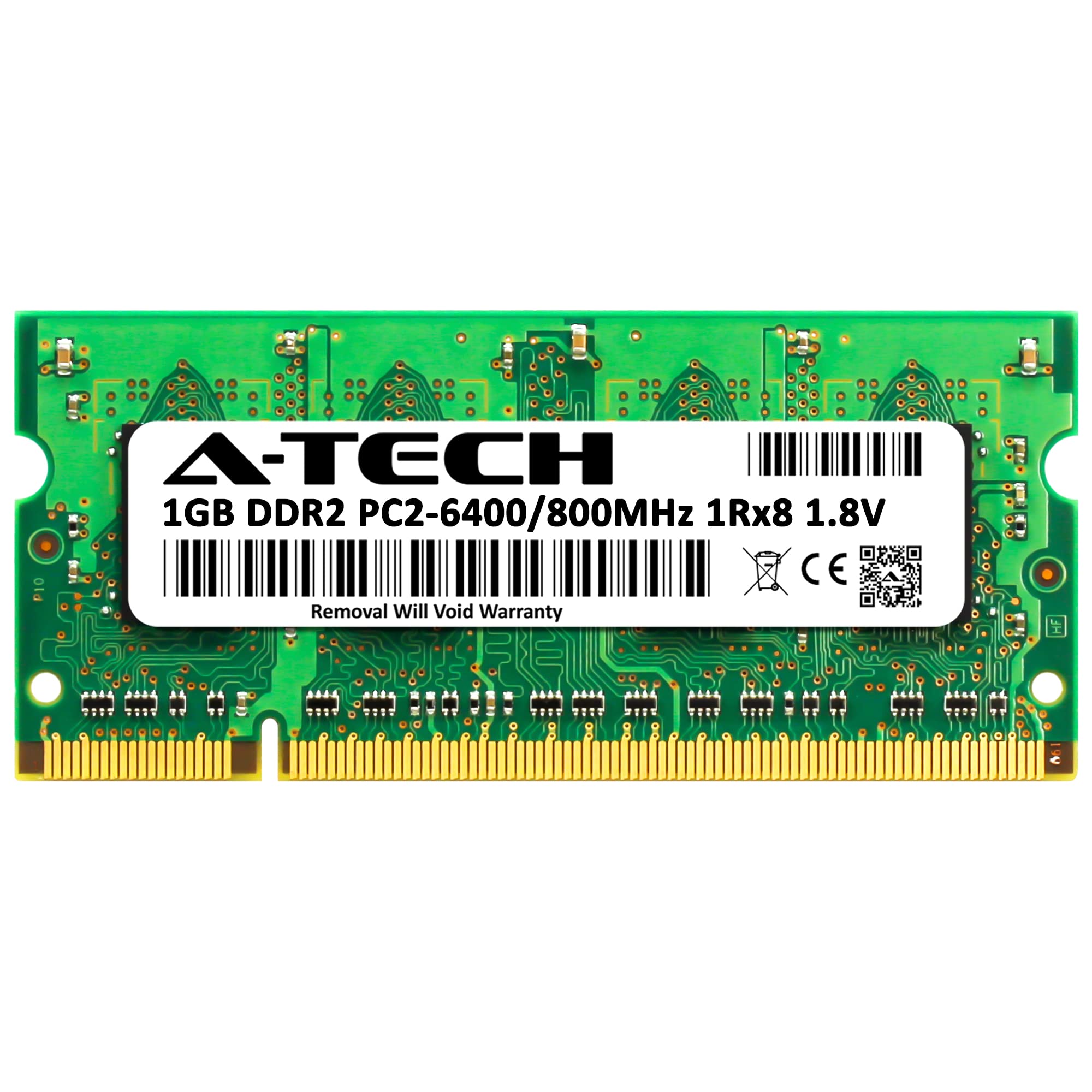 A Tech 1Gb Ram Replacement For Synology Ddr2 800 1Gb | Ddr2 800 Mhz Pc2 6400 Sodimm Non Ecc Unbuffered Memory Compatible For Rs2