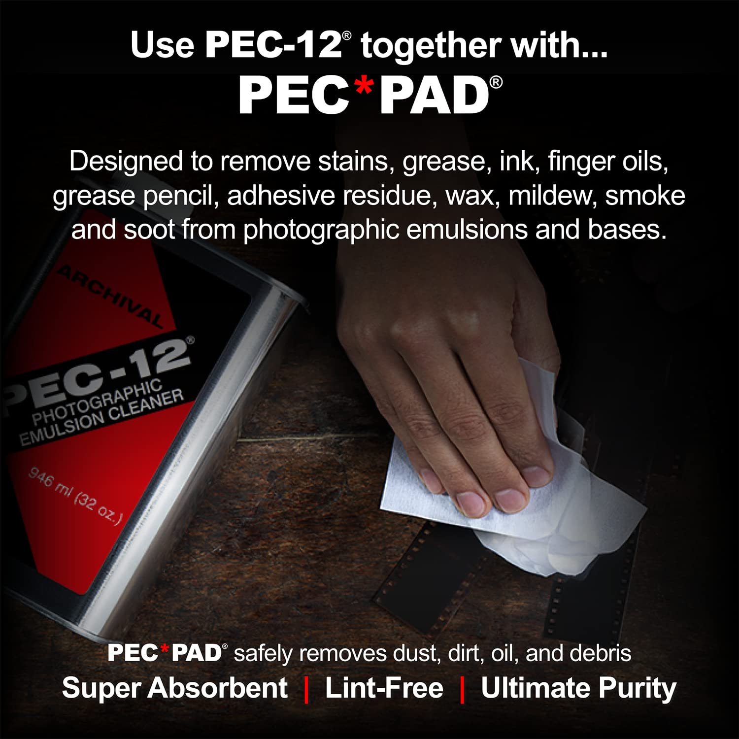 Pec 12 Photographic Emulsion Cleaner   Remove Non Water Based Stains, Grease & Ink From Emulsions And Bases   For Cleaning 35Mm