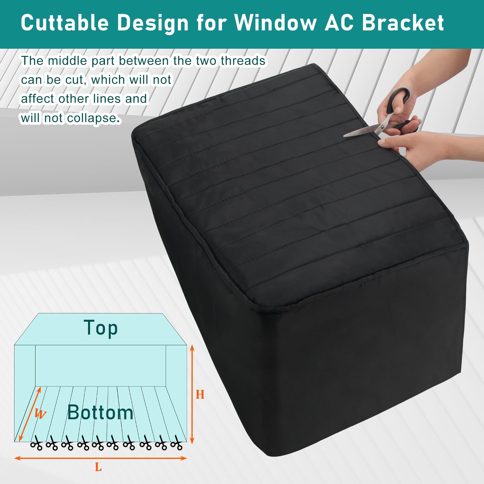 Winter Window Air Conditioner Cover Waterproof For Outside Unit, Luxiv Freeze Protection Cover For Outdoor Window Ac Insulation