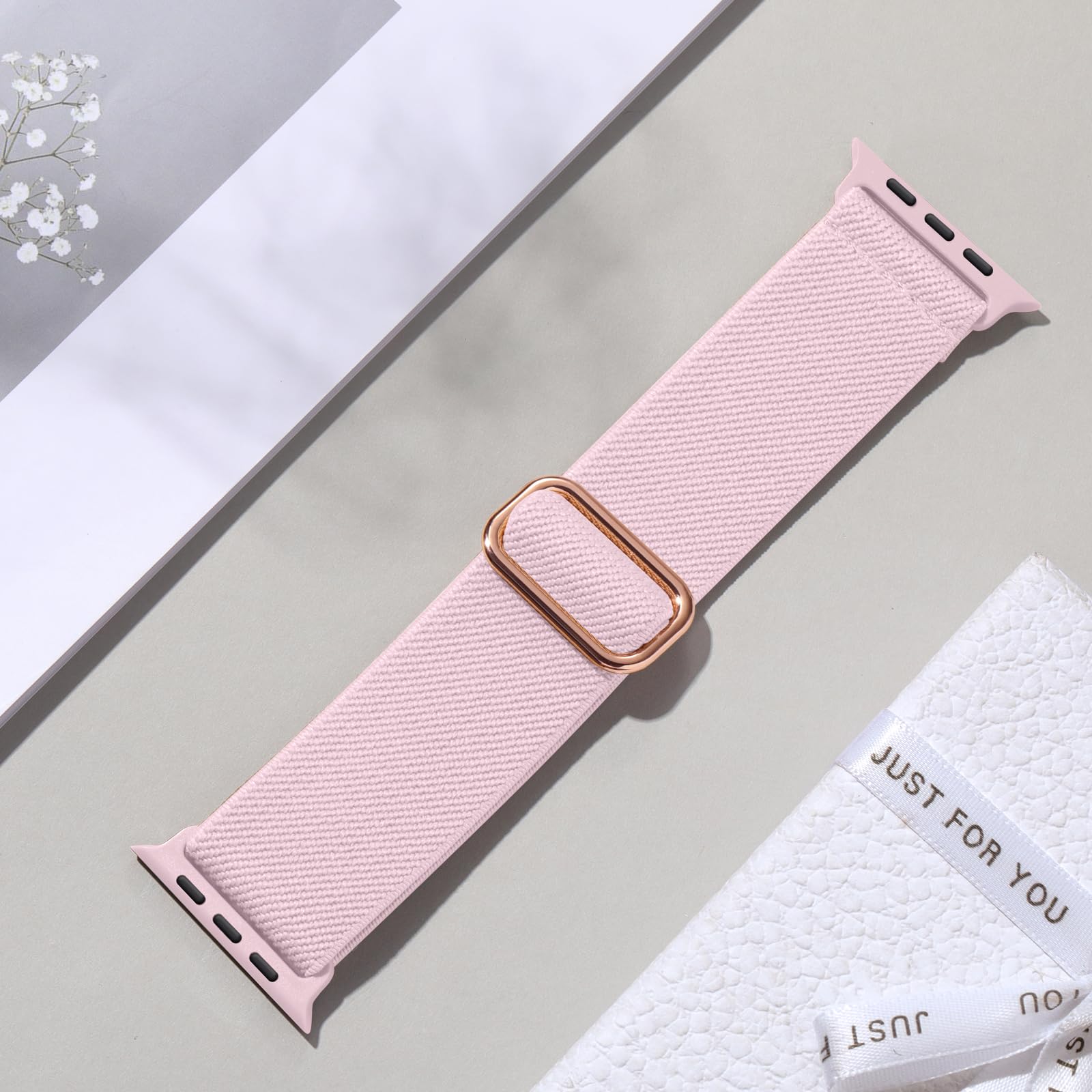 Maledan Braided Band Compatible With Apple Watch Bands For Women Men 40Mm 38Mm 41Mm 44Mm 45Mm 49Mm 42Mm,Adjustable Stretchy Nylo