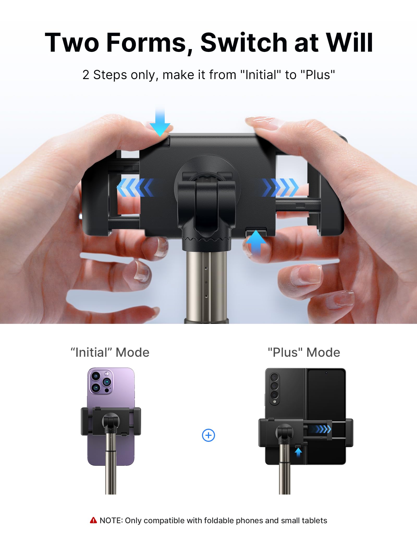 Jsaux Cup Holder Universal Mount For Foldable Phone, Car Truck Cradle Compatible With Ipad Mini, Samsung Galaxy Z Fold 6/5/4, Pi