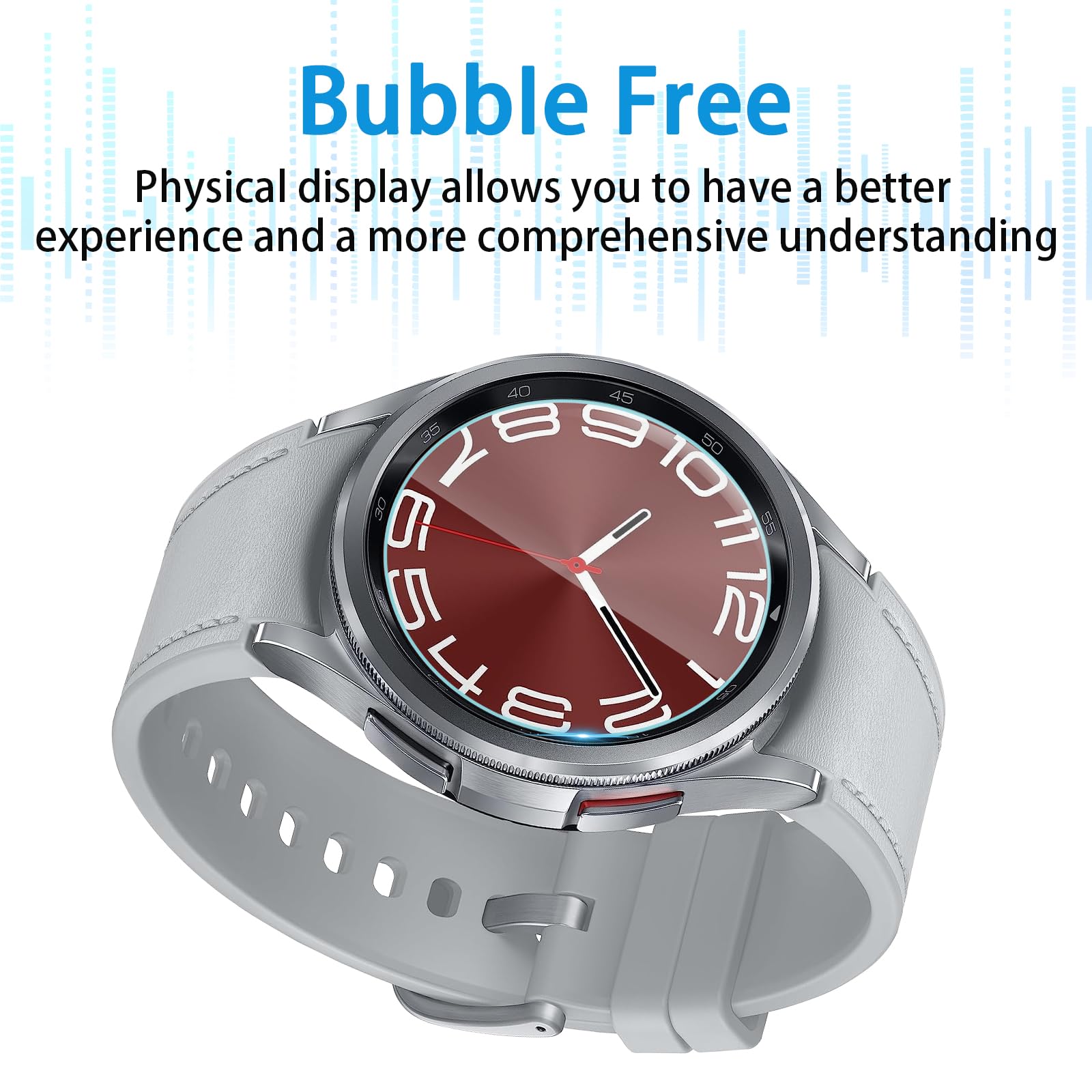 Suoman 4 Pack For Samsung Galaxy Watch 6 Classic 43Mm Screen Protector Tempered Glass, [Anti Scratch] 2.5D 9H Ultra Thin Tempere