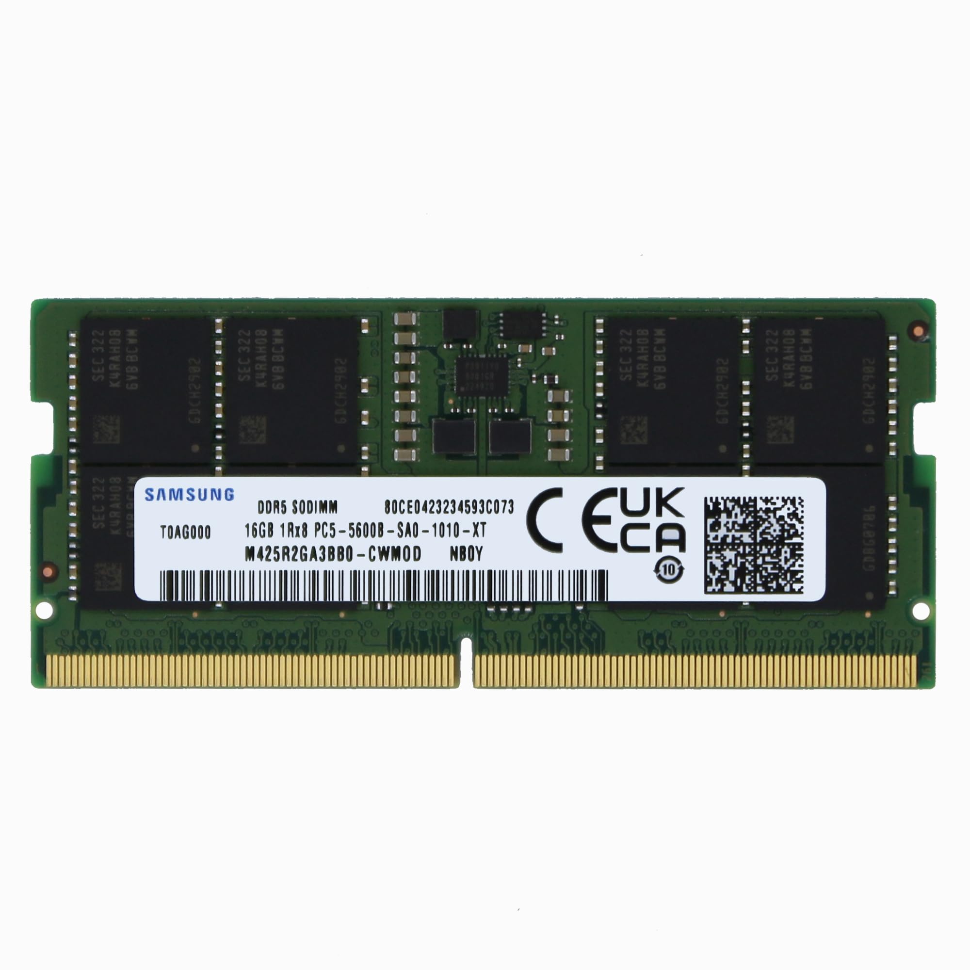 Samsung 16Gb (1X16Gb) Ddr5 5600Mhz Pc5 44800 Sodimm 1Rx8 Cl46 1.1V M425R2Ga3Bb0 Cwm Notebook Laptop Ram Memory Module Upgrade Ad