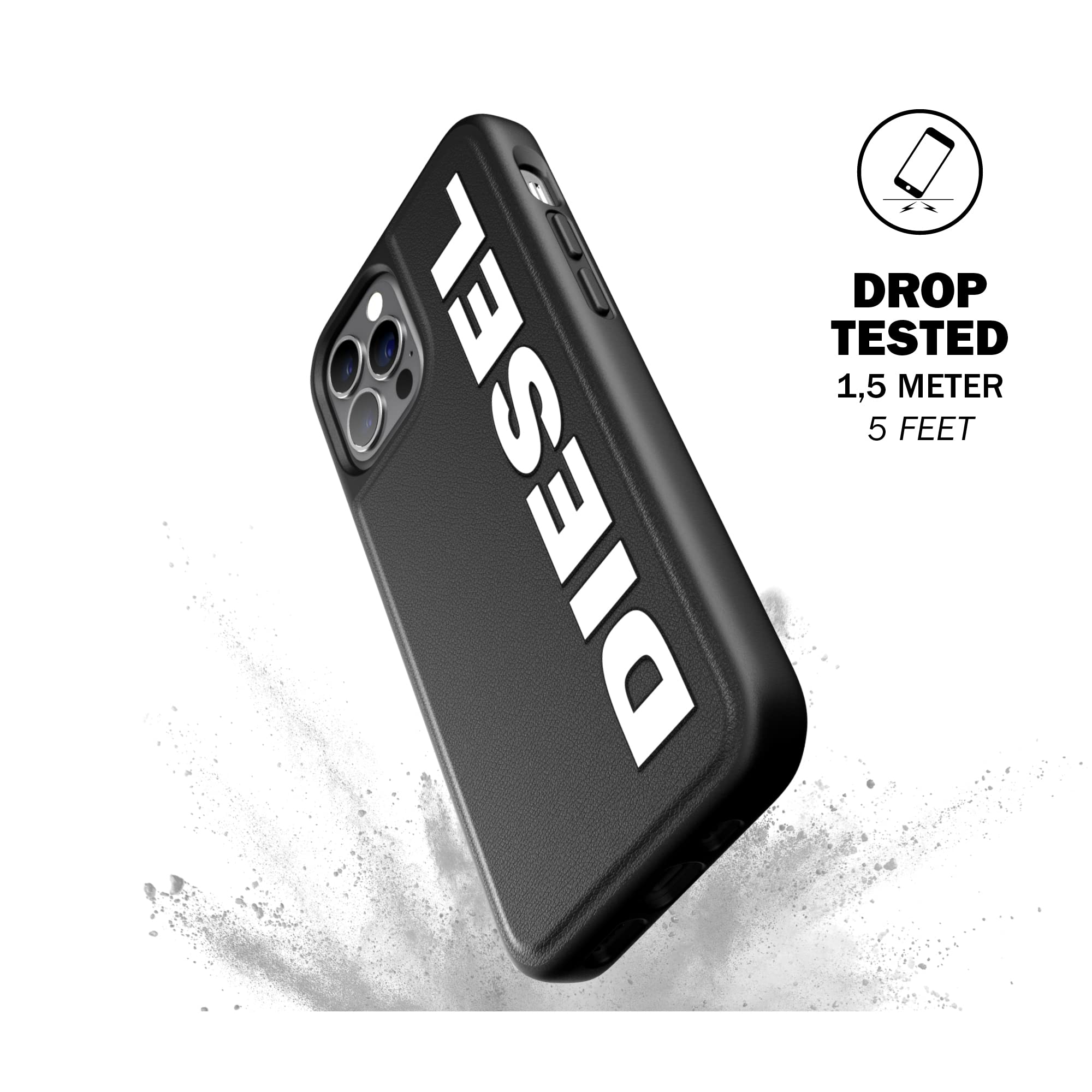 Diesel Designed For Iphone 12 / Iphone 12 Pro 6.1 Case, Moulded Core, Shockproof, Drop Tested Protective Cover With Raised Edges