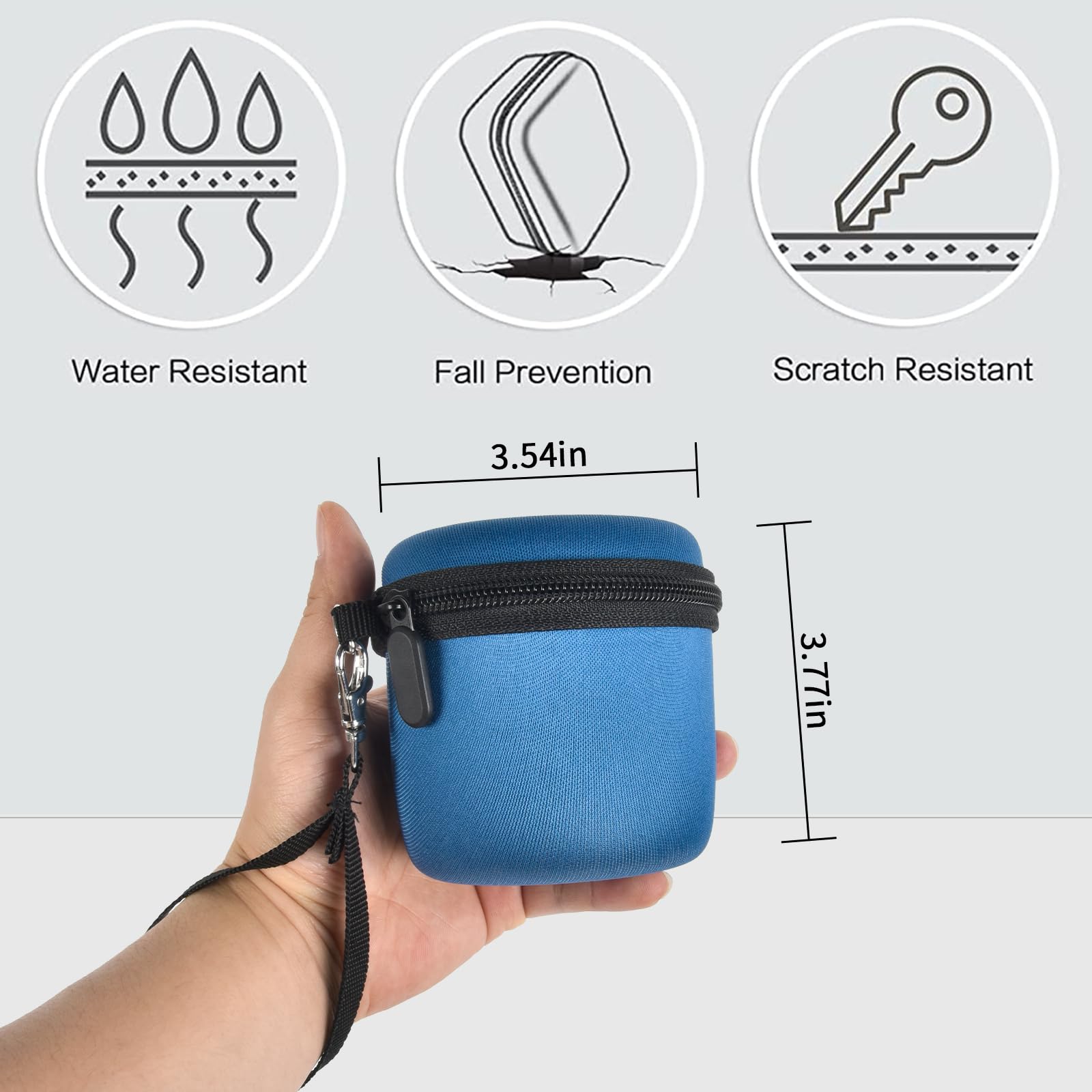 Hard Case Compatible With Wyklaus/ For Microtouch/ For Solimpia/ For Tustaw/ For Redbreak Titanium Head Shavers For Bald Men, Tr