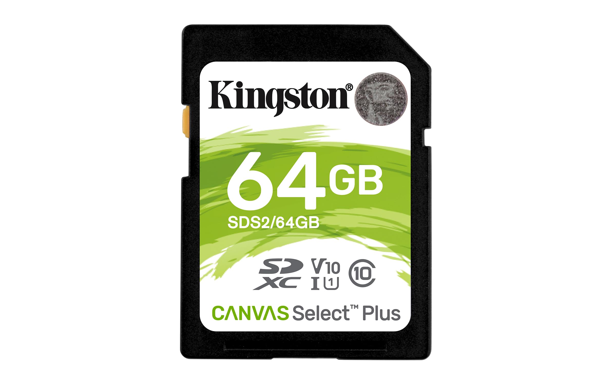 Kingston 64GB Canvas Select Plus SDXC Card | Up to 100MB/s | Class 10 UHSI U1 V10 | SDS2/64GB