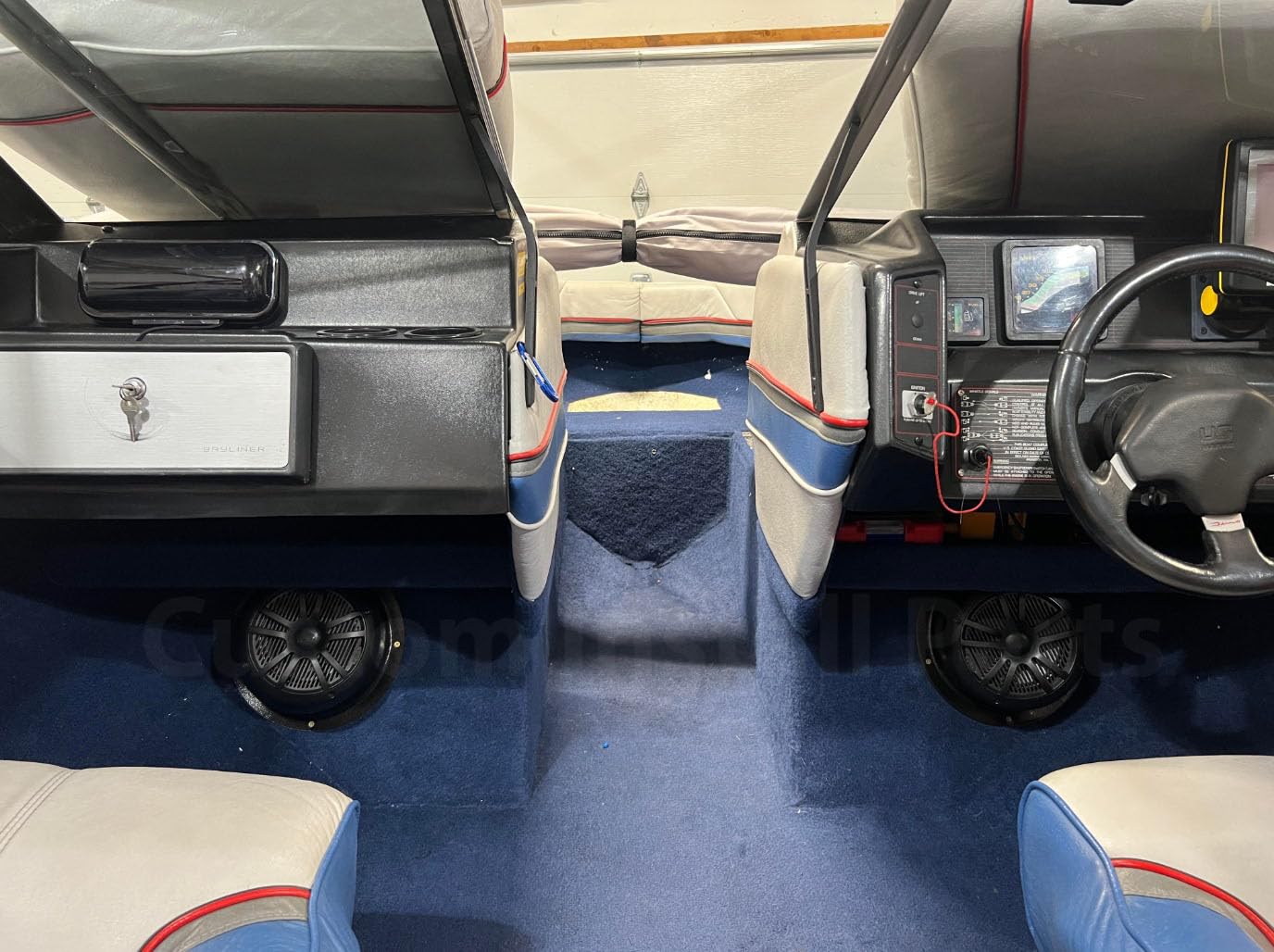 Custom Install Parts Pair Of 6.5'' Install Universal Angled Speaker Enclosures Boxes Pods Surface Mount