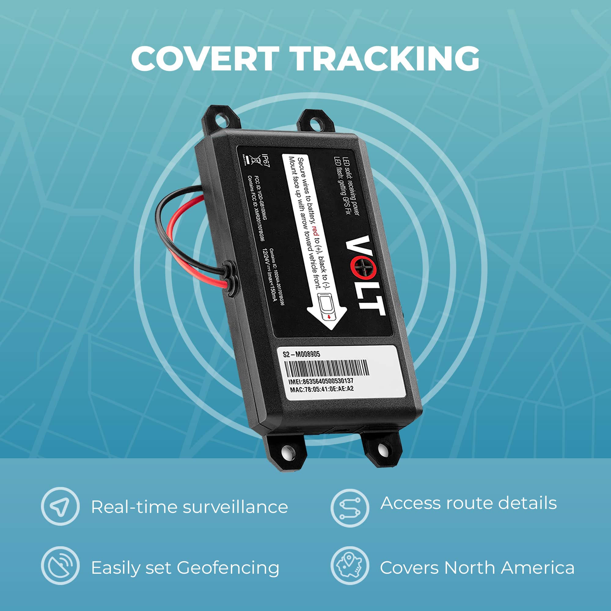 Brickhouse Gps Tracker For Vehicles   Livewire Volt 4G Lte Wired Car Tracker With Gps Tracking & Mapping   Enhance Security With Real Time 24/7 Surveillance   Easy Installation   Subscription Required