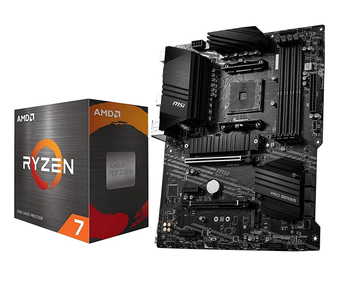 Inland Micro Center Amd Ryzen 7 5700X 8 Core 16 Thread Unlocked Desktop Processor Bundle With Msi B550 A Pro Proseries Motherboa