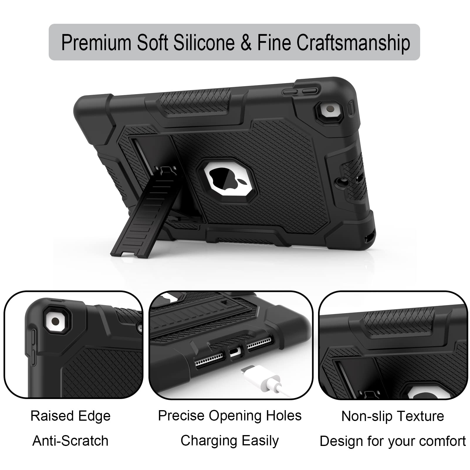 Timism Case For Ipad 9Th Generation/Ipad 8Th Generation/Ipad 7Th Generation, Slim Hard Heavy Duty Shockproof Protective Case Wit