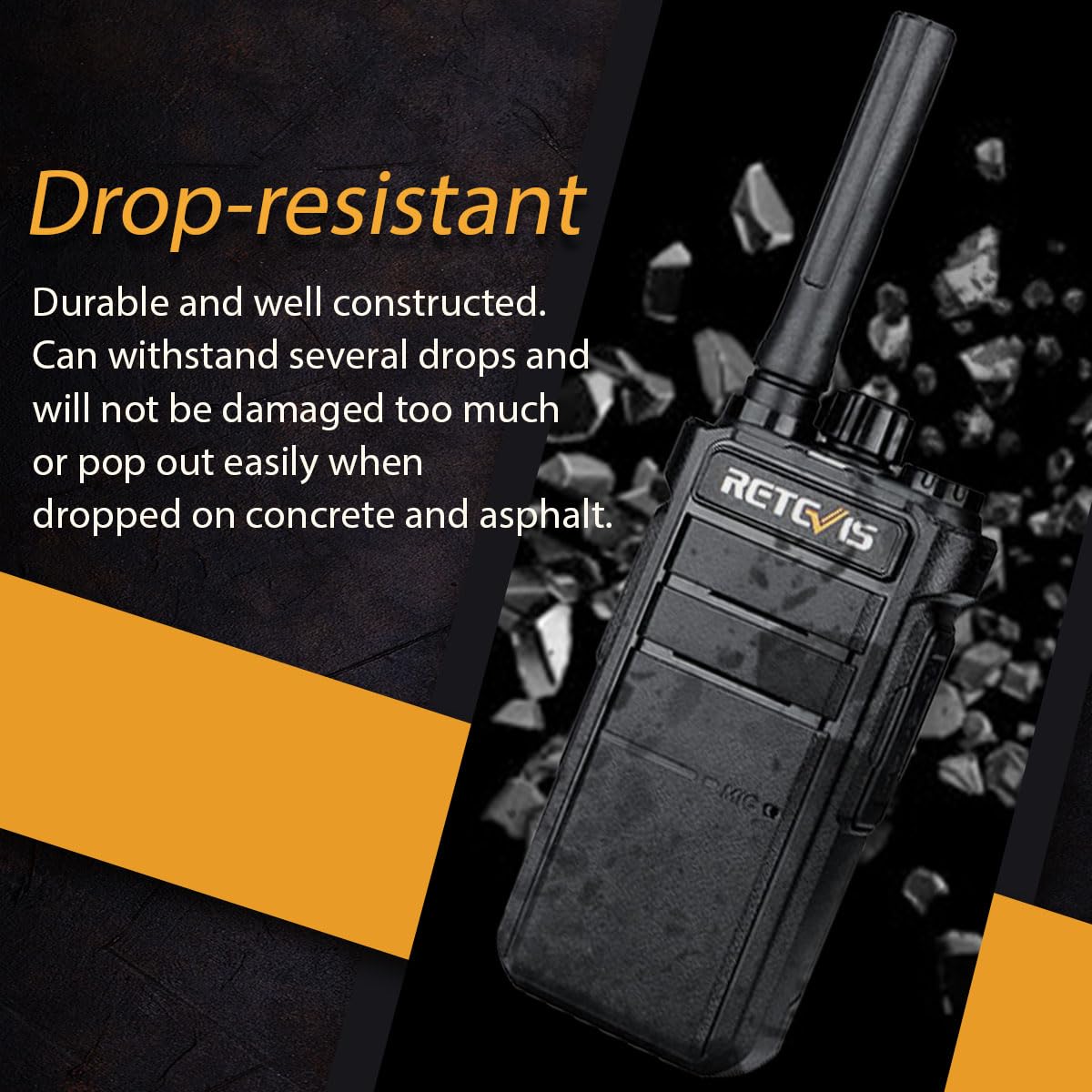 Retevis Rb26 Walkie Talkies With Earpiece And Mic Set,Gmrs Radio,Two Way Radio Long Range,2000Mah Battery,Usb C,Six Way Multi Un