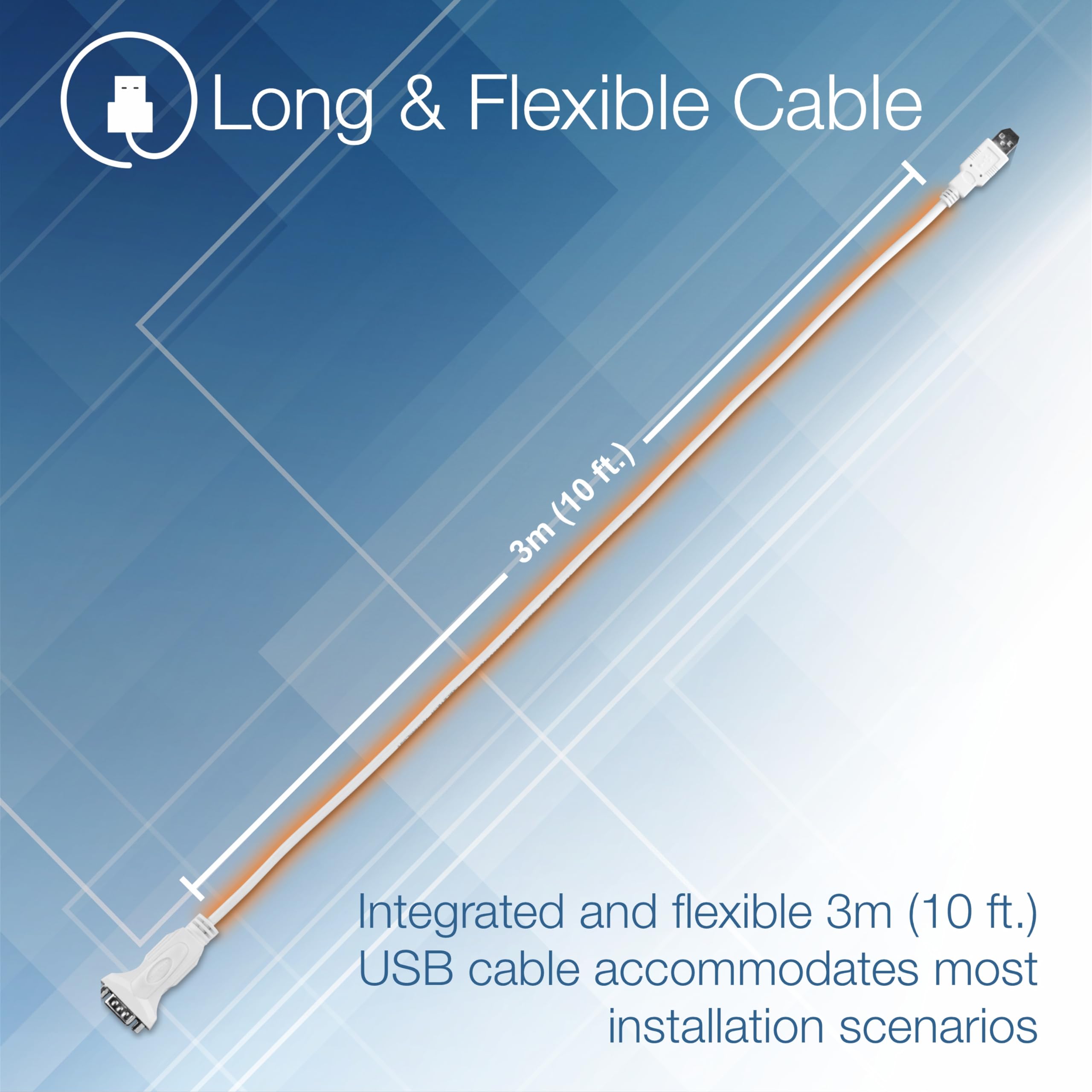 Trendnet Usb To Serial Adapter, Tu S910, 3M (10 Feet), Usb To Rs 232 Serial Converter, Windows And Mac Compatible, White