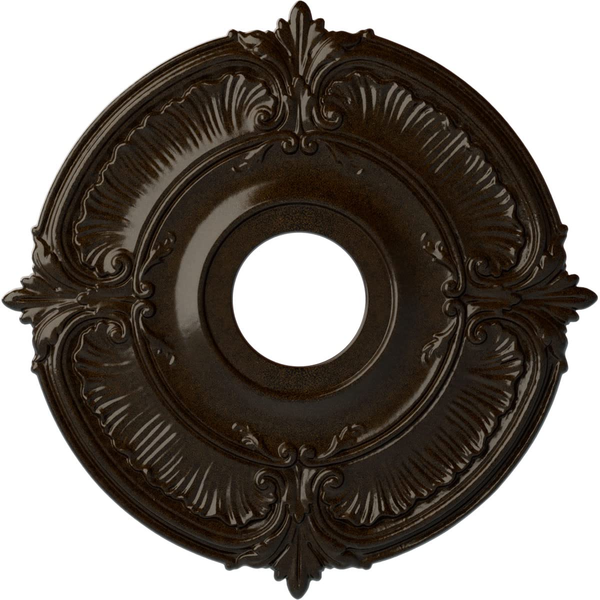 Ekena Millwork Cm18Atbzs Attica Ceiling Medallion, 18''Od X 4''Id X 5/8''P (Fits Canopies Up To 5''), Hand Painted Bronze