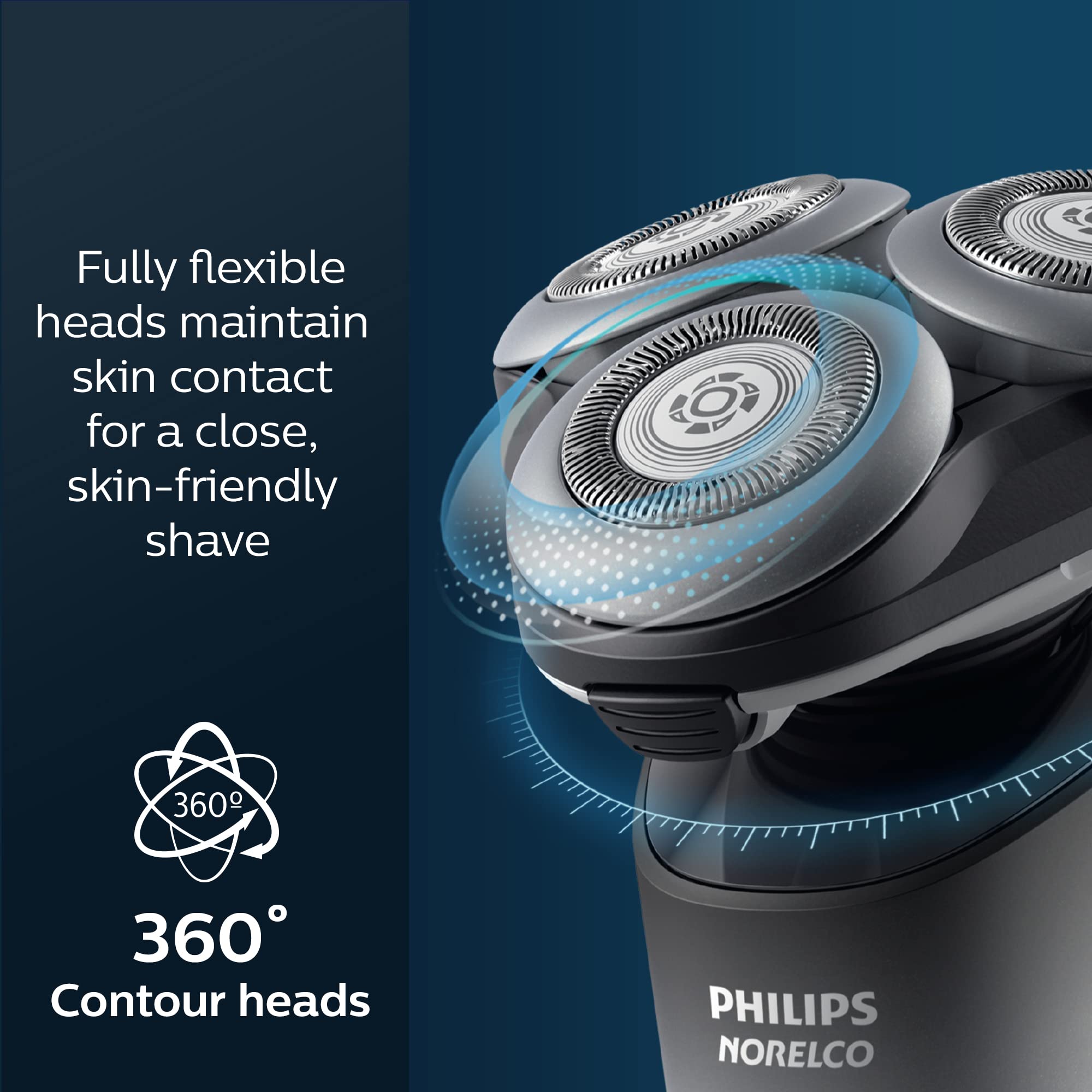 Philips Norelco Shaver 5000X, Rechargeable Wet & Dry Shaver With Precision Trimmer And Storage Pouch, X5006/85