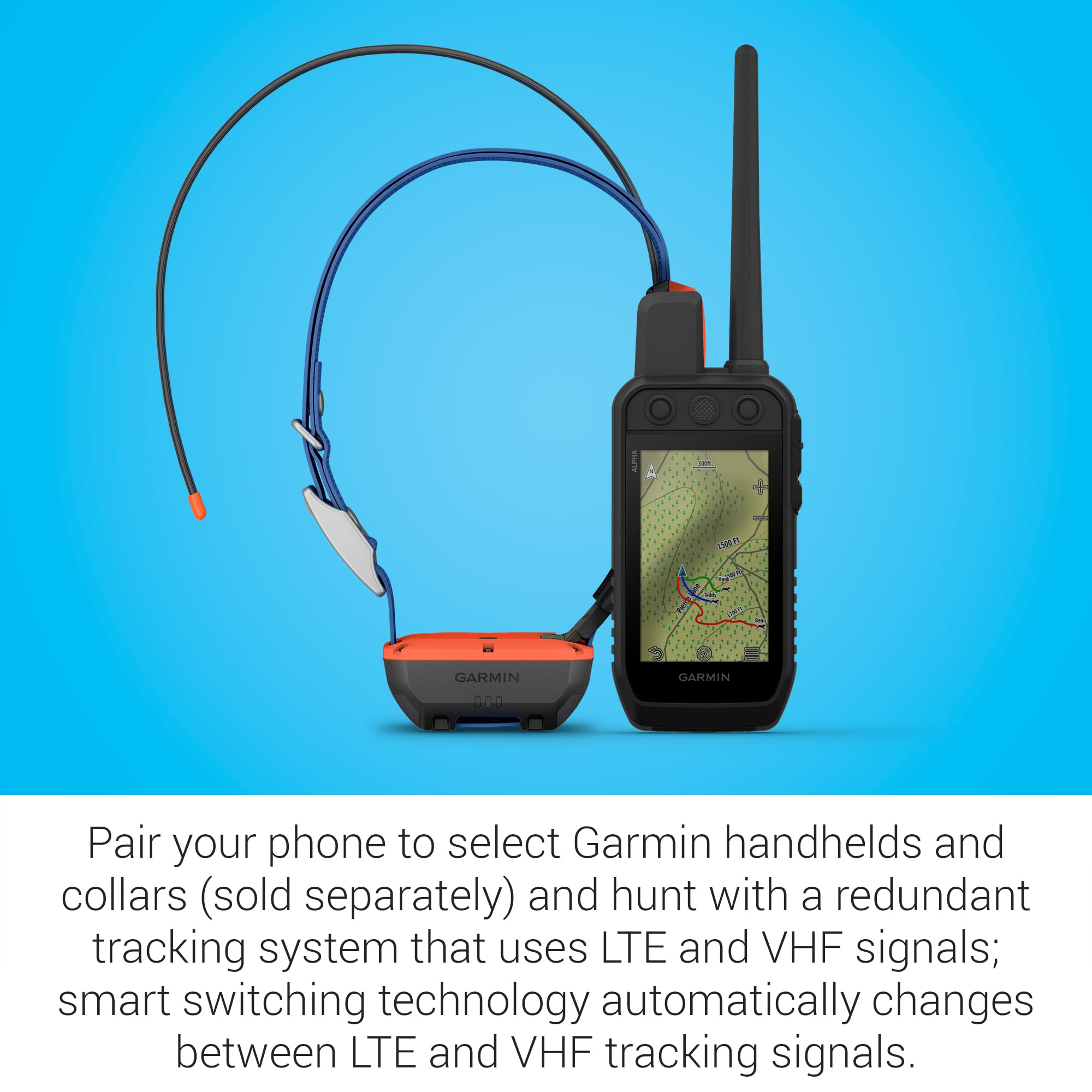 Garmin Alpha Lte, Cellular Technology Dog Tracker, See Your Dogs Movements On Your Compatible Smartphone Or Integrate It With Y