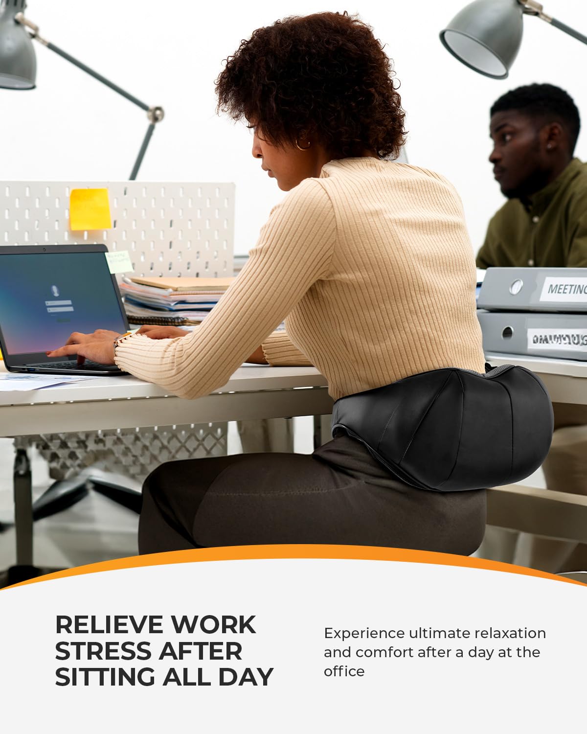 Coococo Shiatsu Neck & Back Massager With Heat, Valentines Day Gifts For Him Men, Corded Electric Deep Tissue 3D Kneading Pillow